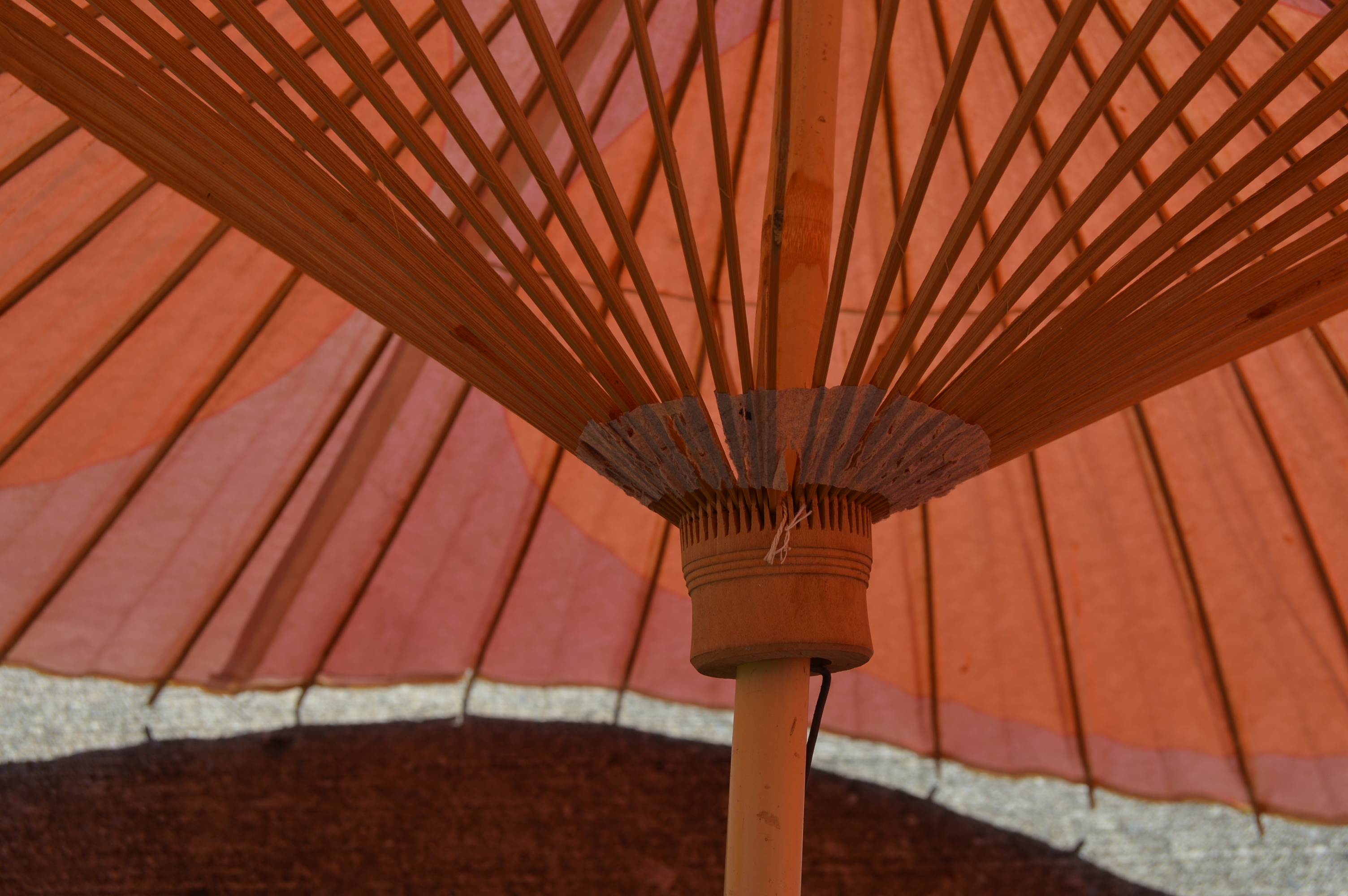 Vintage Japanese Paper and Bamboo Parasols