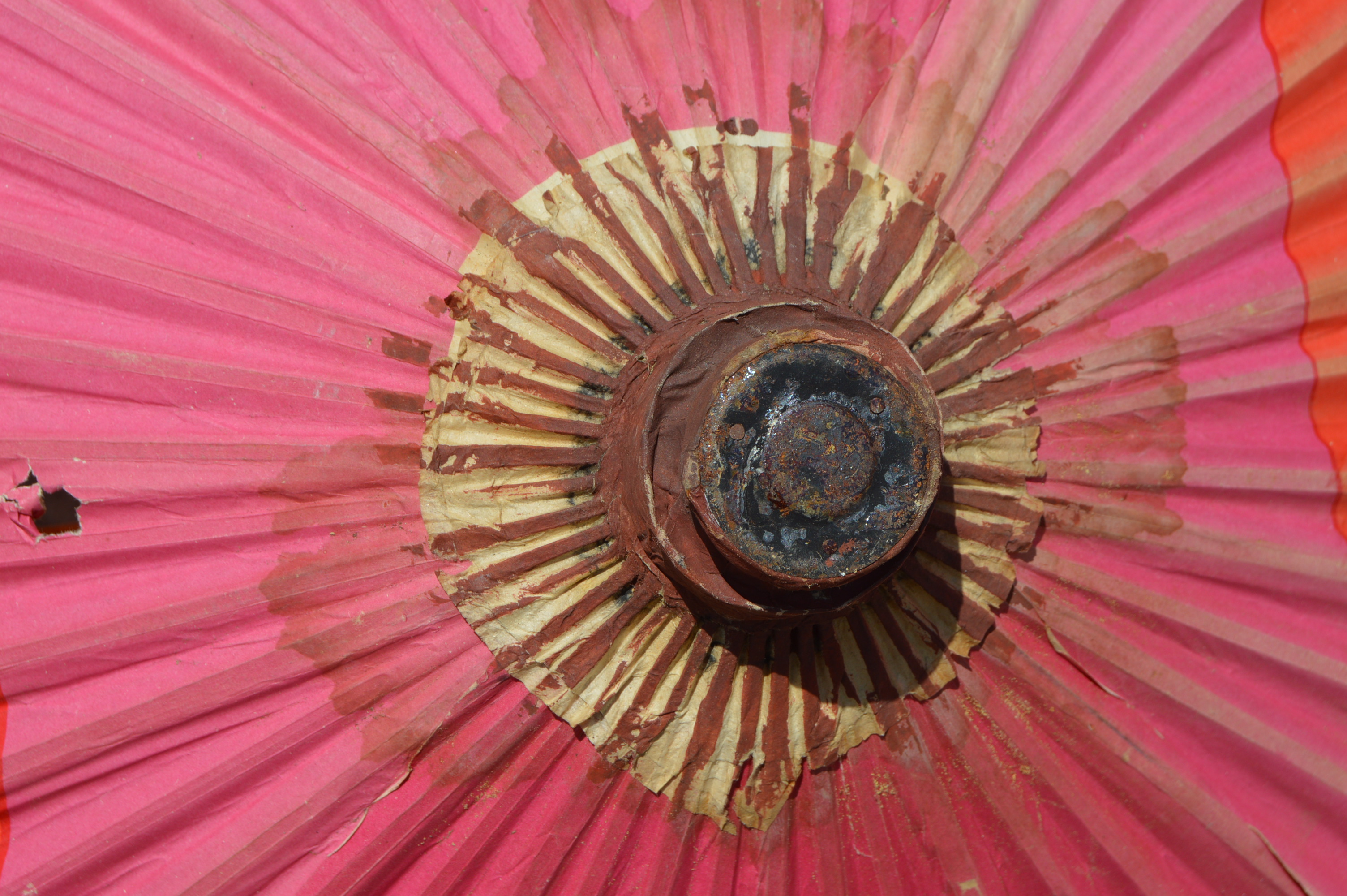 Vintage Japanese Paper and Bamboo Parasols