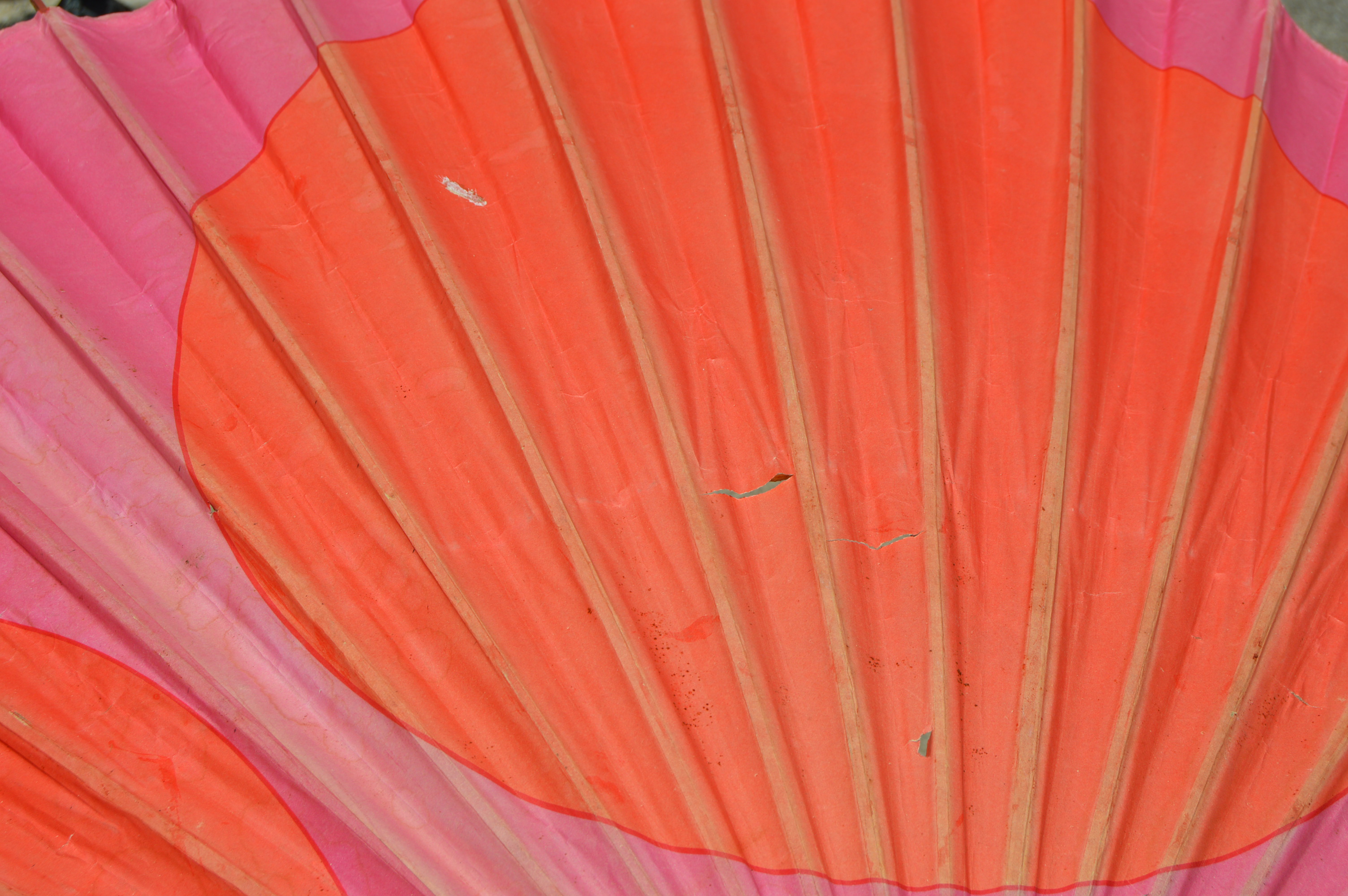 Vintage Japanese Paper and Bamboo Parasols