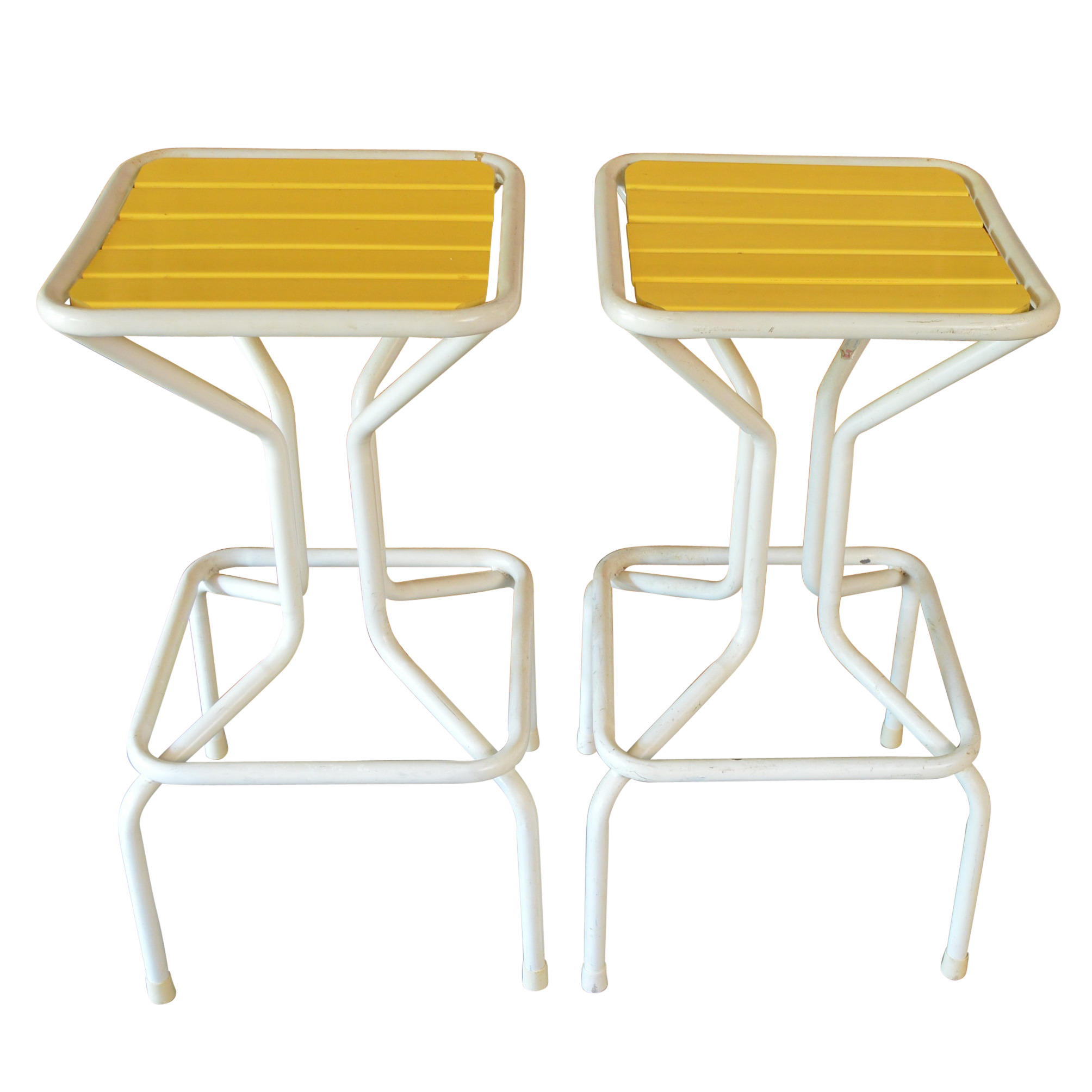Mid Century Metal Bar Stools