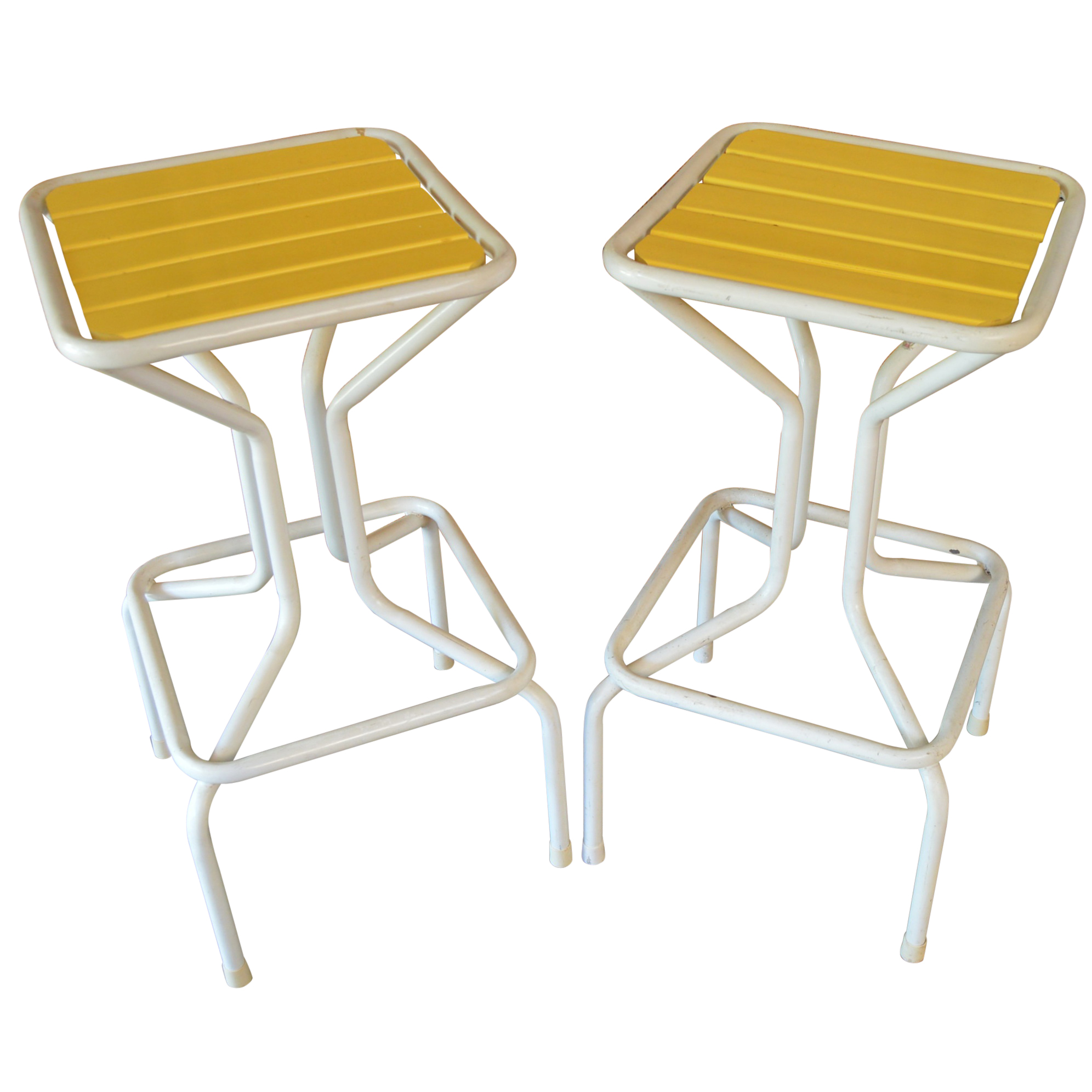 Mid Century Metal Bar Stools