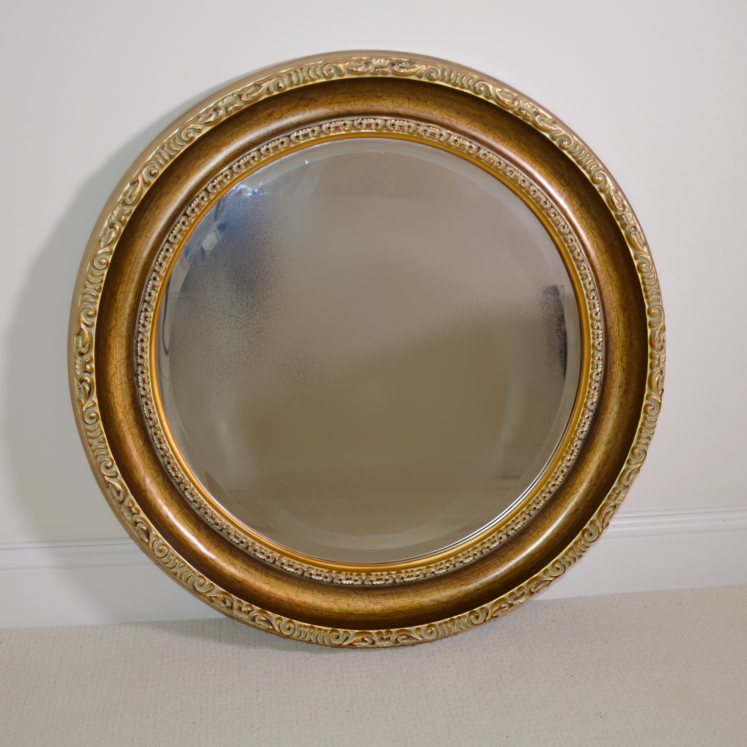 Uttermost Round Beveled Wall Mirror