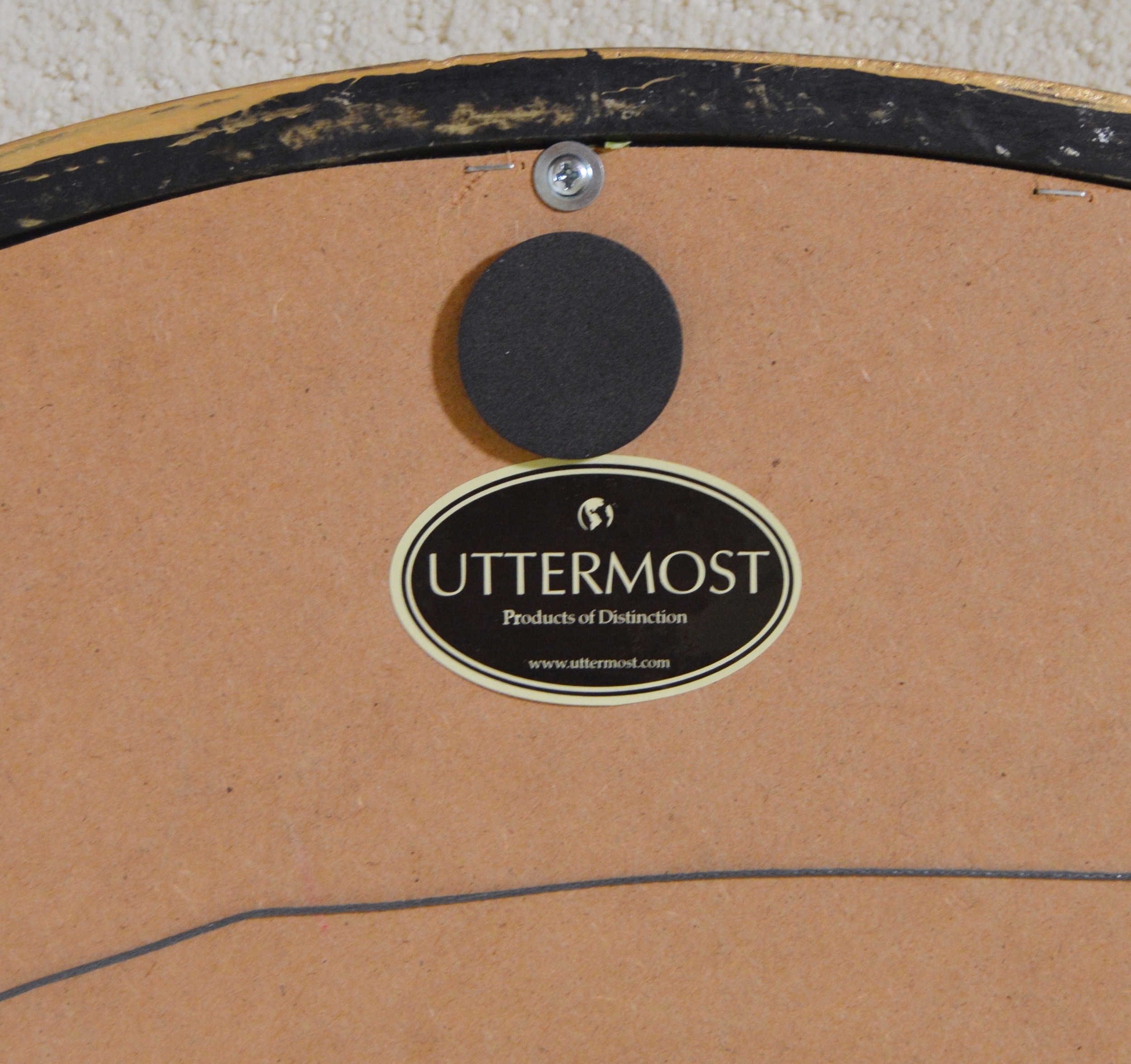 Uttermost Round Beveled Wall Mirror