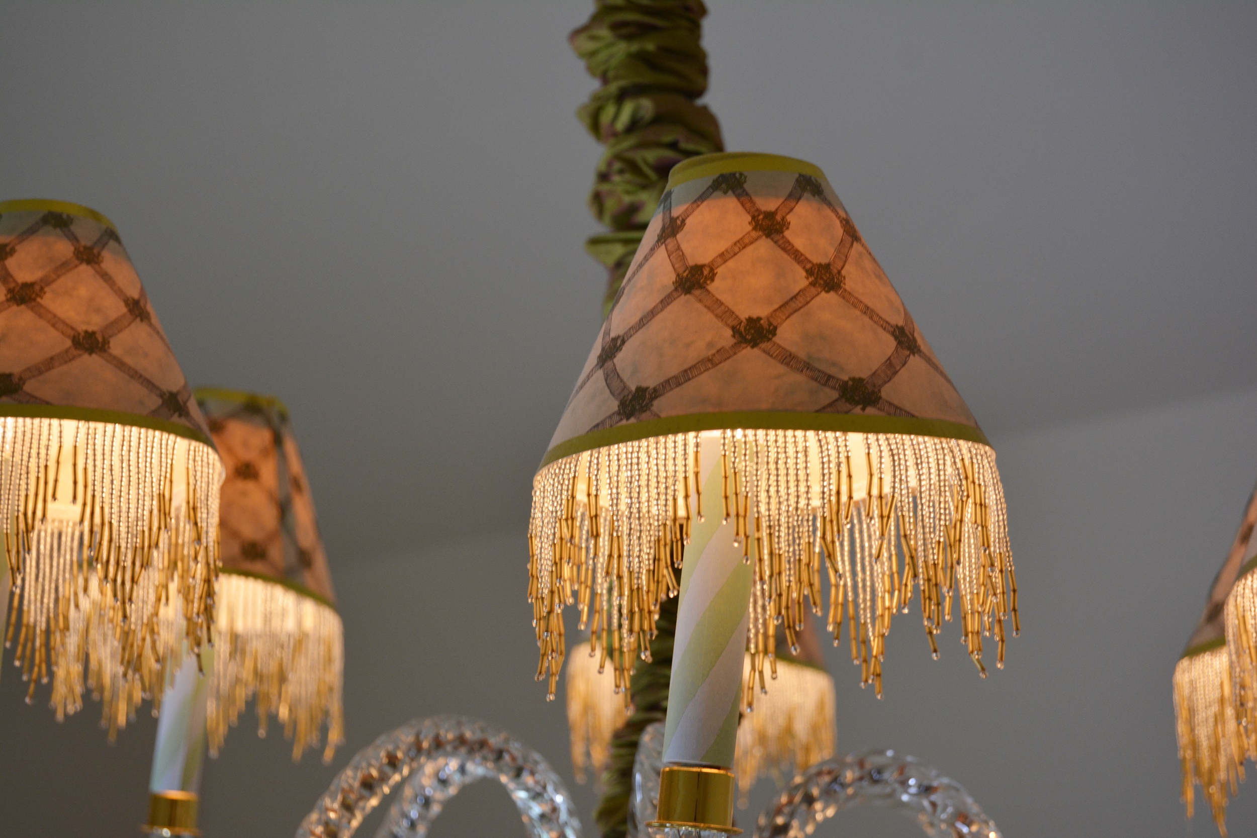MacKenzie-Childs "Thistle" Pottery Chandelier