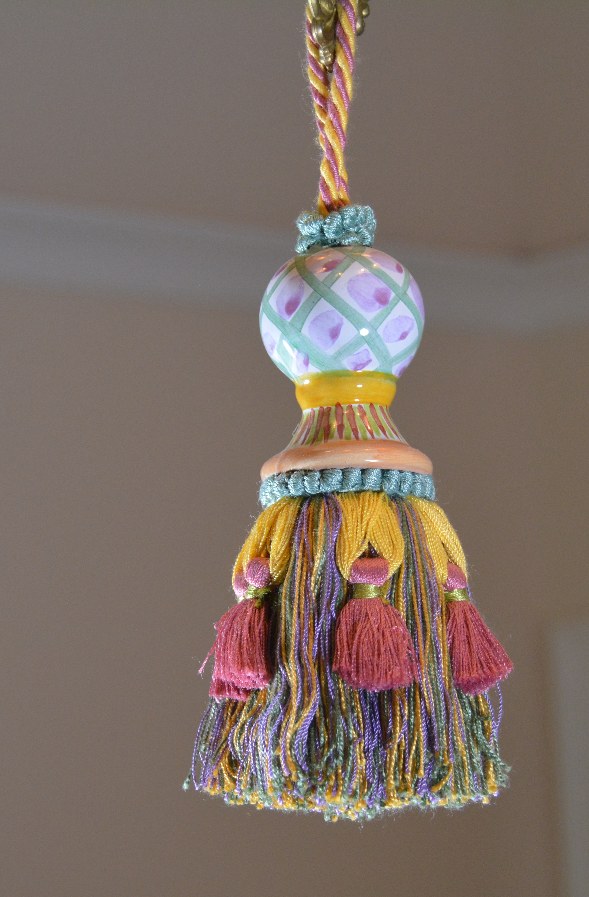 MacKenzie-Childs "Thistle" Pottery Chandelier