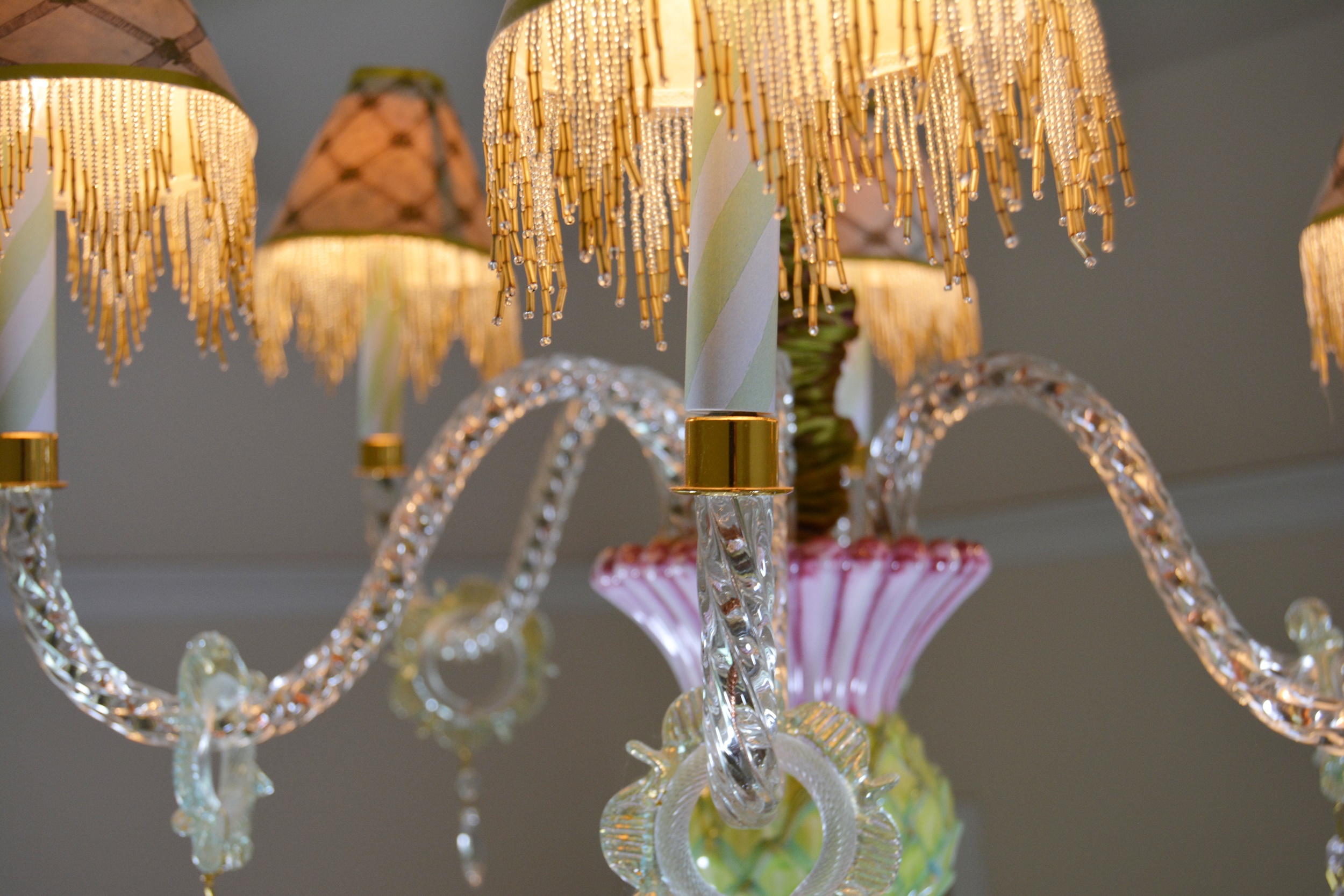 MacKenzie-Childs "Thistle" Pottery Chandelier
