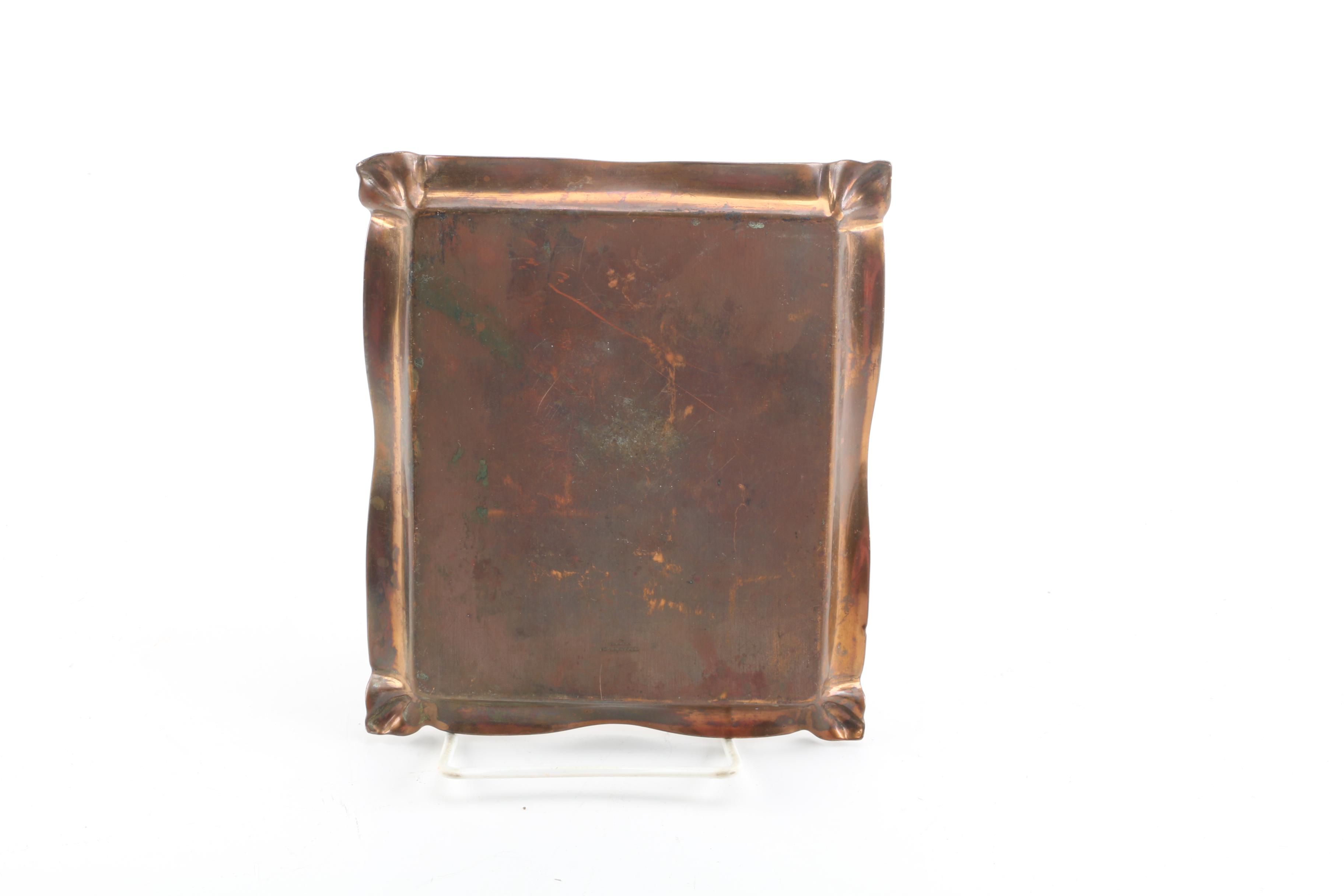 Antique Tiffany & Co. Engraved Copper Wedding Invitation Printer's Plate