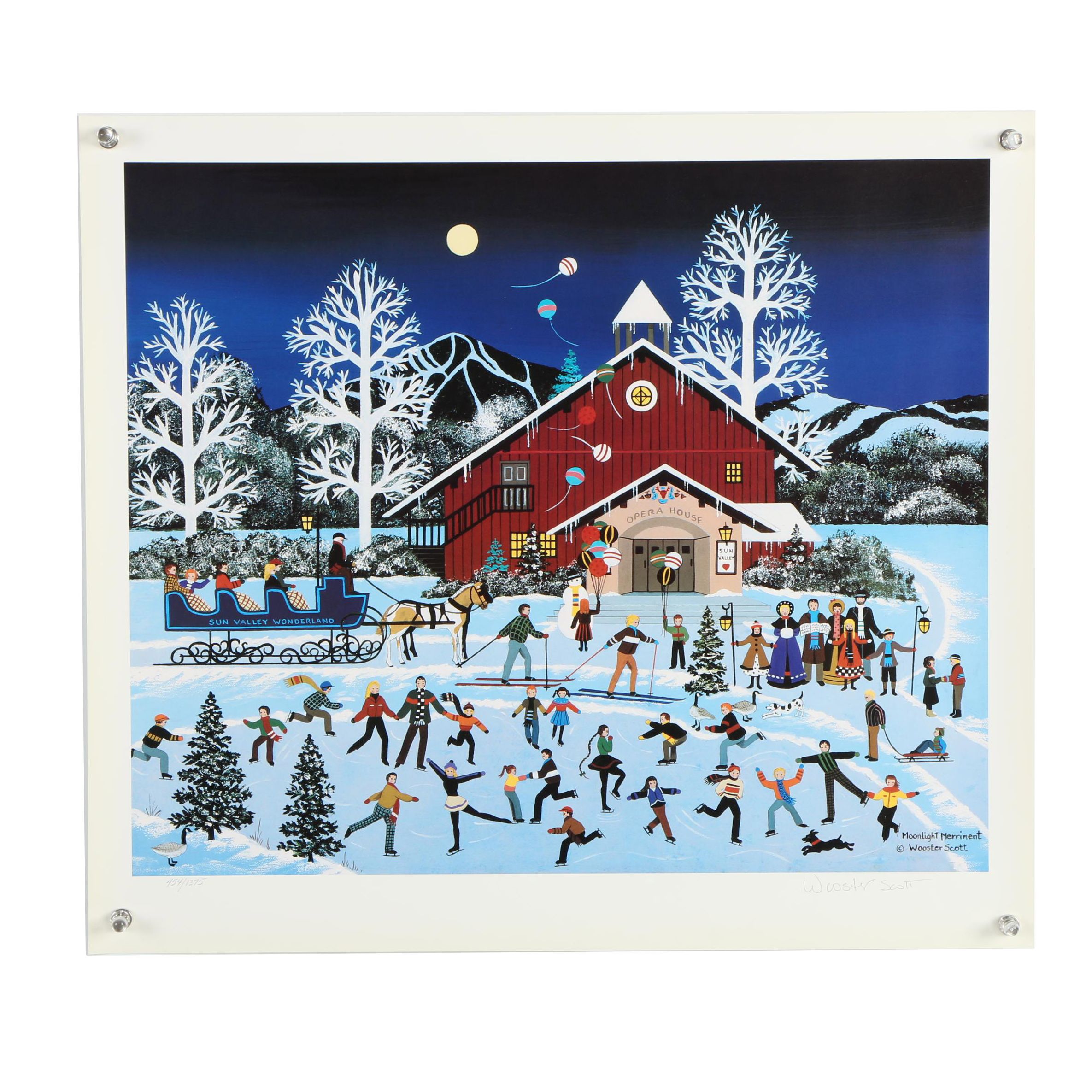 Jane Wooster Scott Offset Lithograph after "Moonlight Merriment"