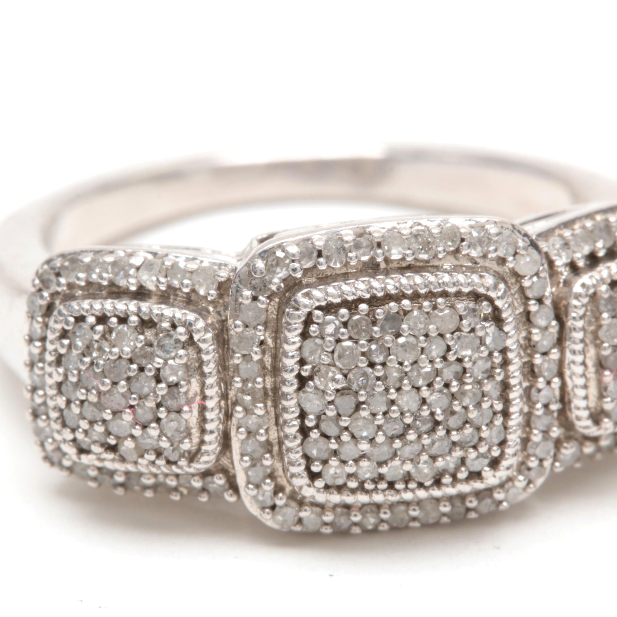 Sterling Silver Diamond Rings