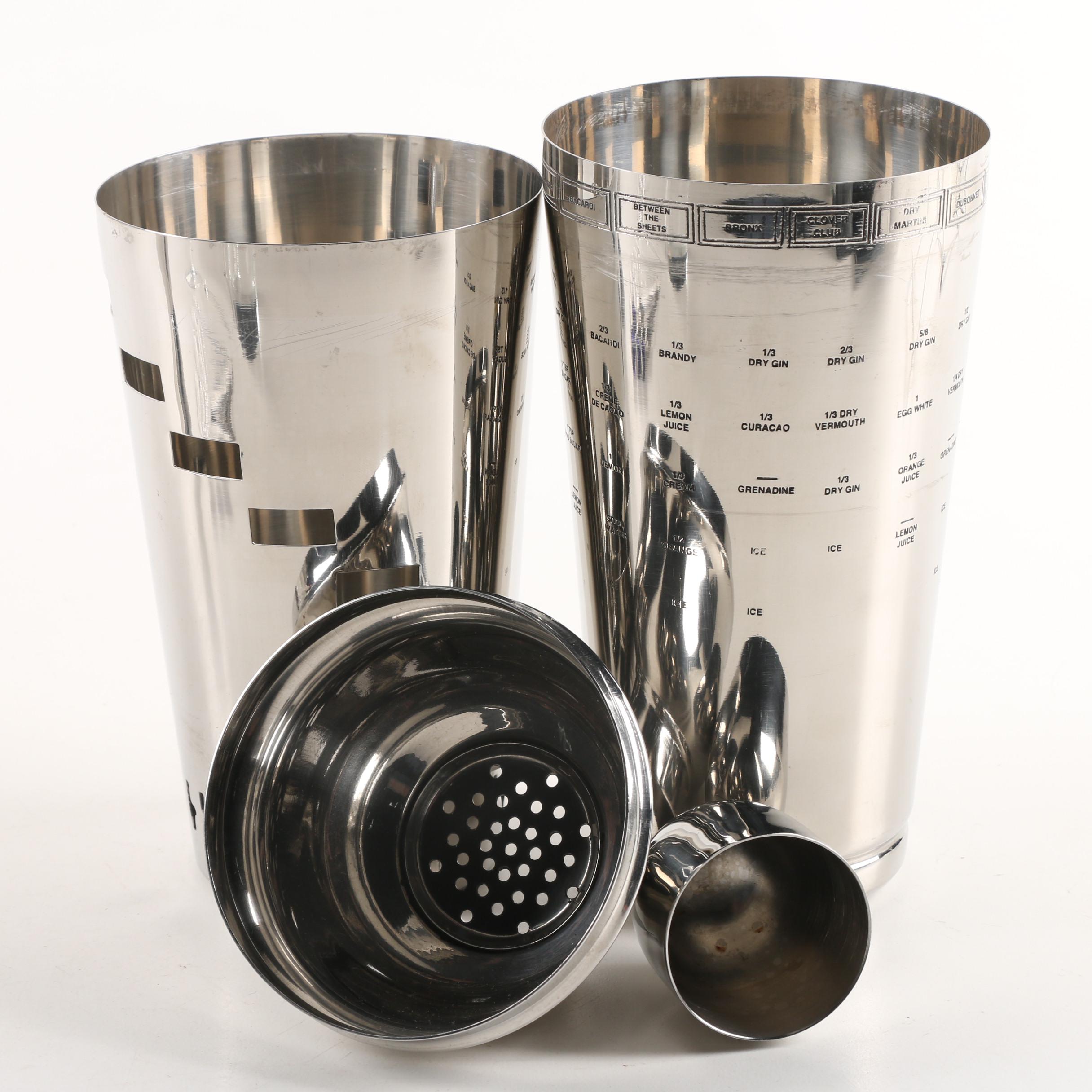 Stainless Steel Barware Featuring Pottery Barn and Chopard Old Fashioned Glass