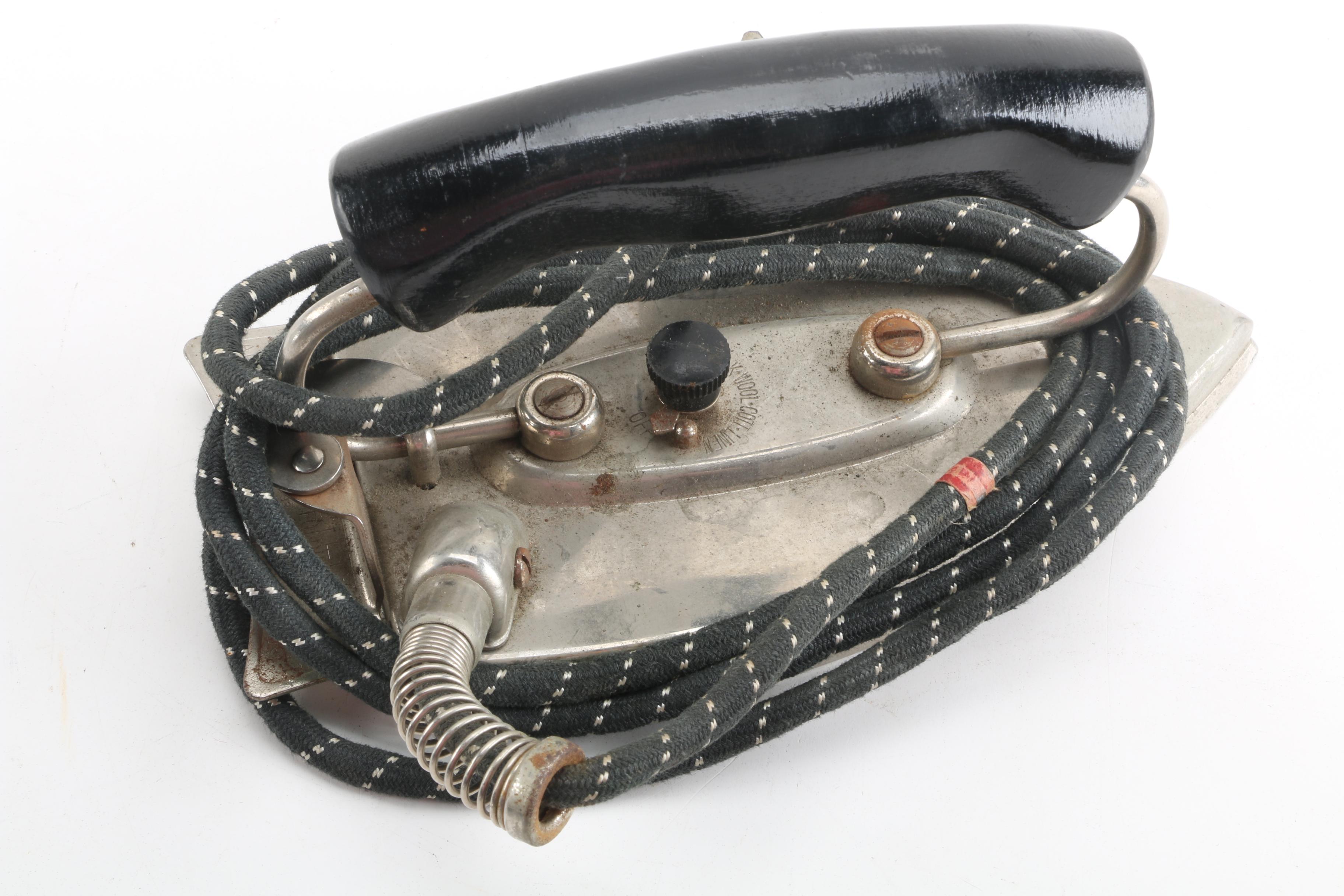 Vintage Clothing Irons Including Westinghouse