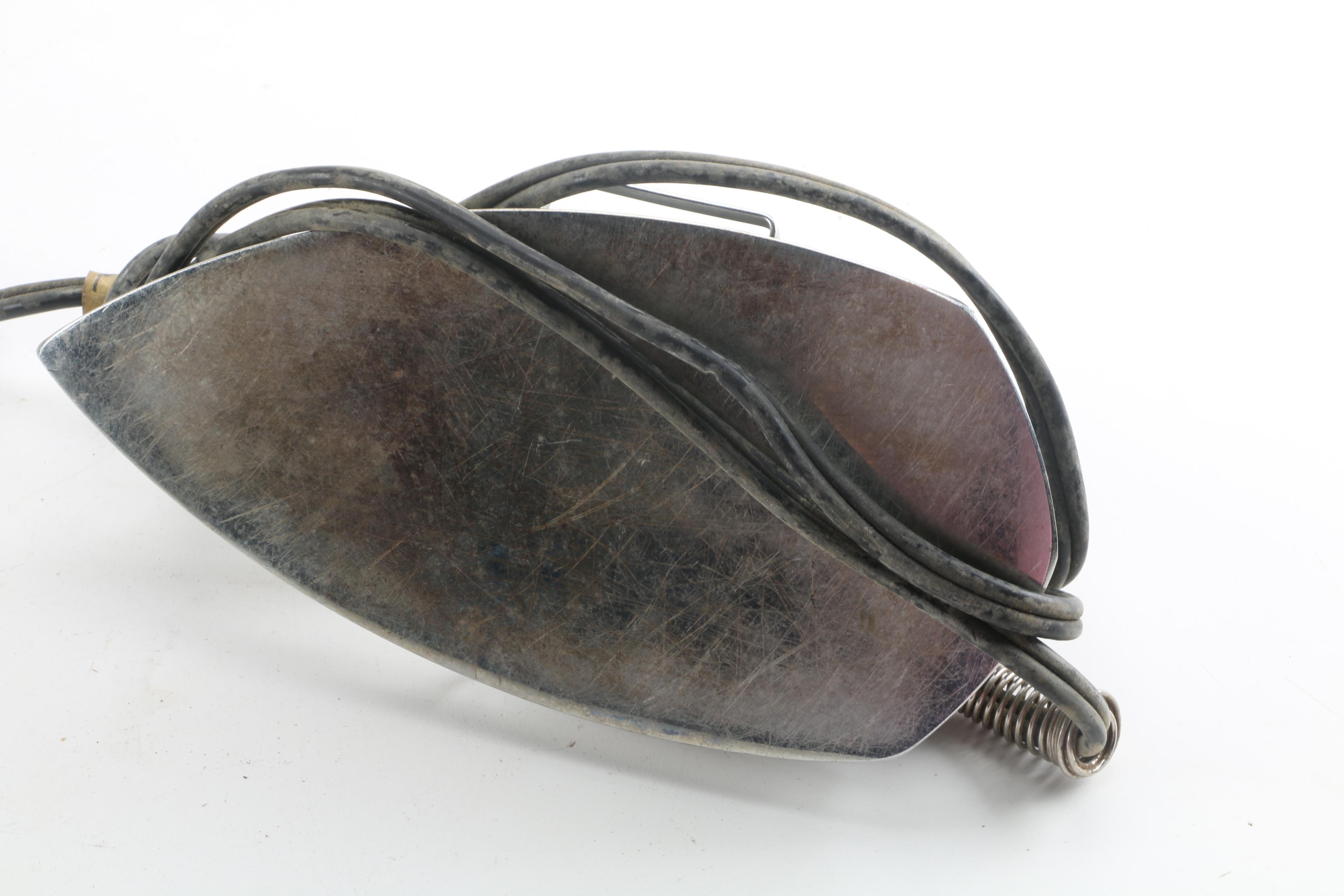 Vintage Clothing Irons Including Westinghouse