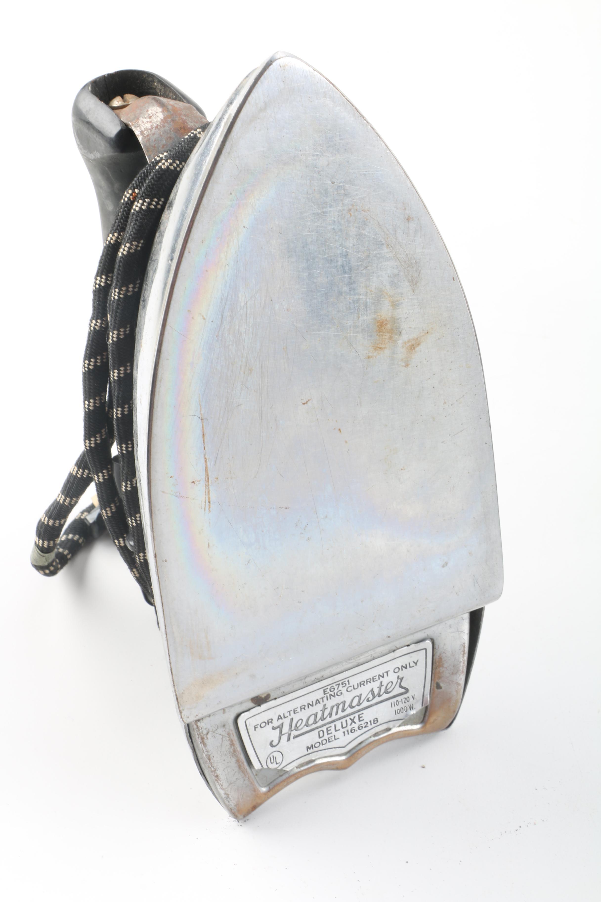 Vintage Clothing Irons Including Westinghouse