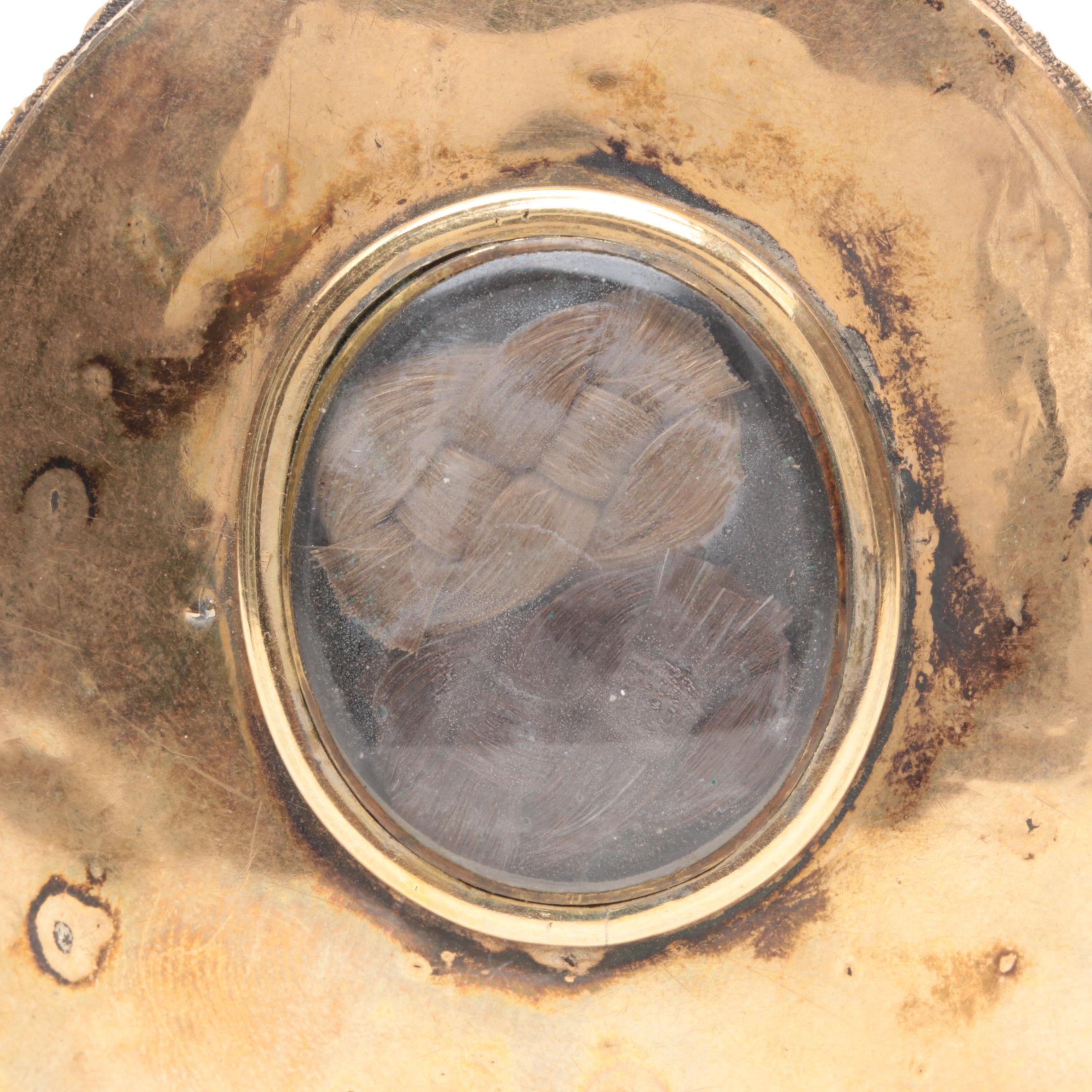 Victorian Memento Mori Daguerreotype Portrait Pendant