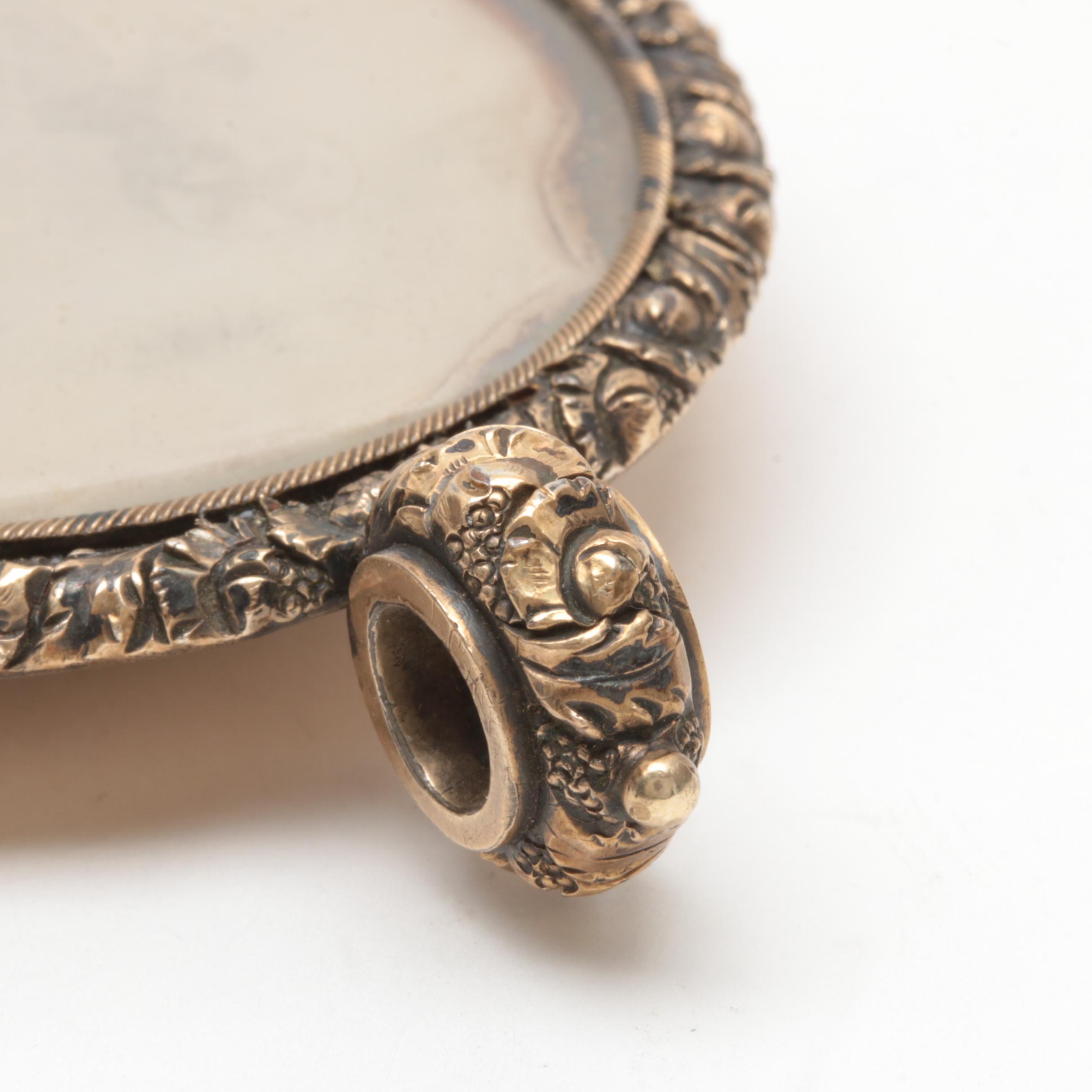 Victorian Memento Mori Daguerreotype Portrait Pendant