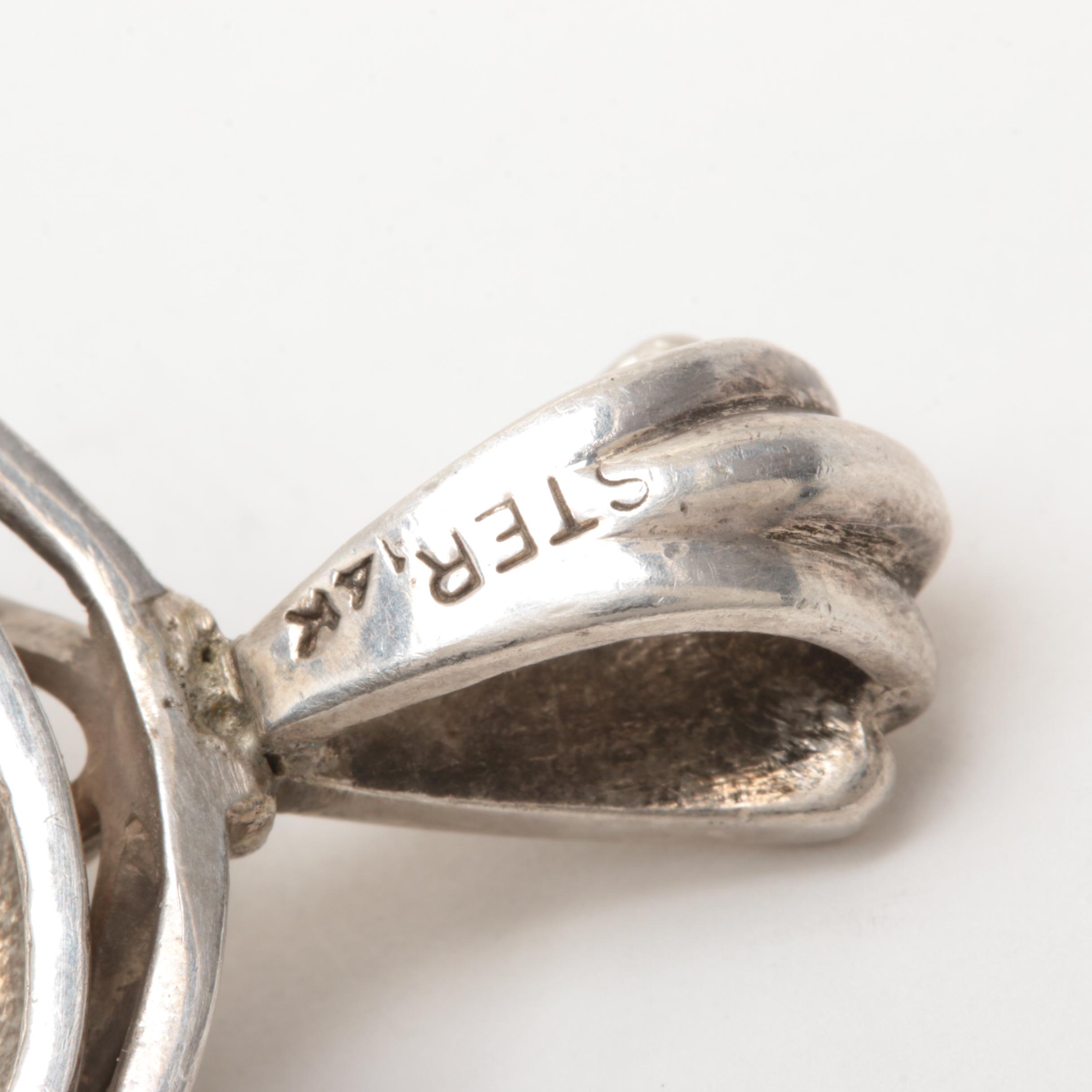 Sterling Silver Larimar, Synthetic Ruby and Chrome Diopside Jewelry