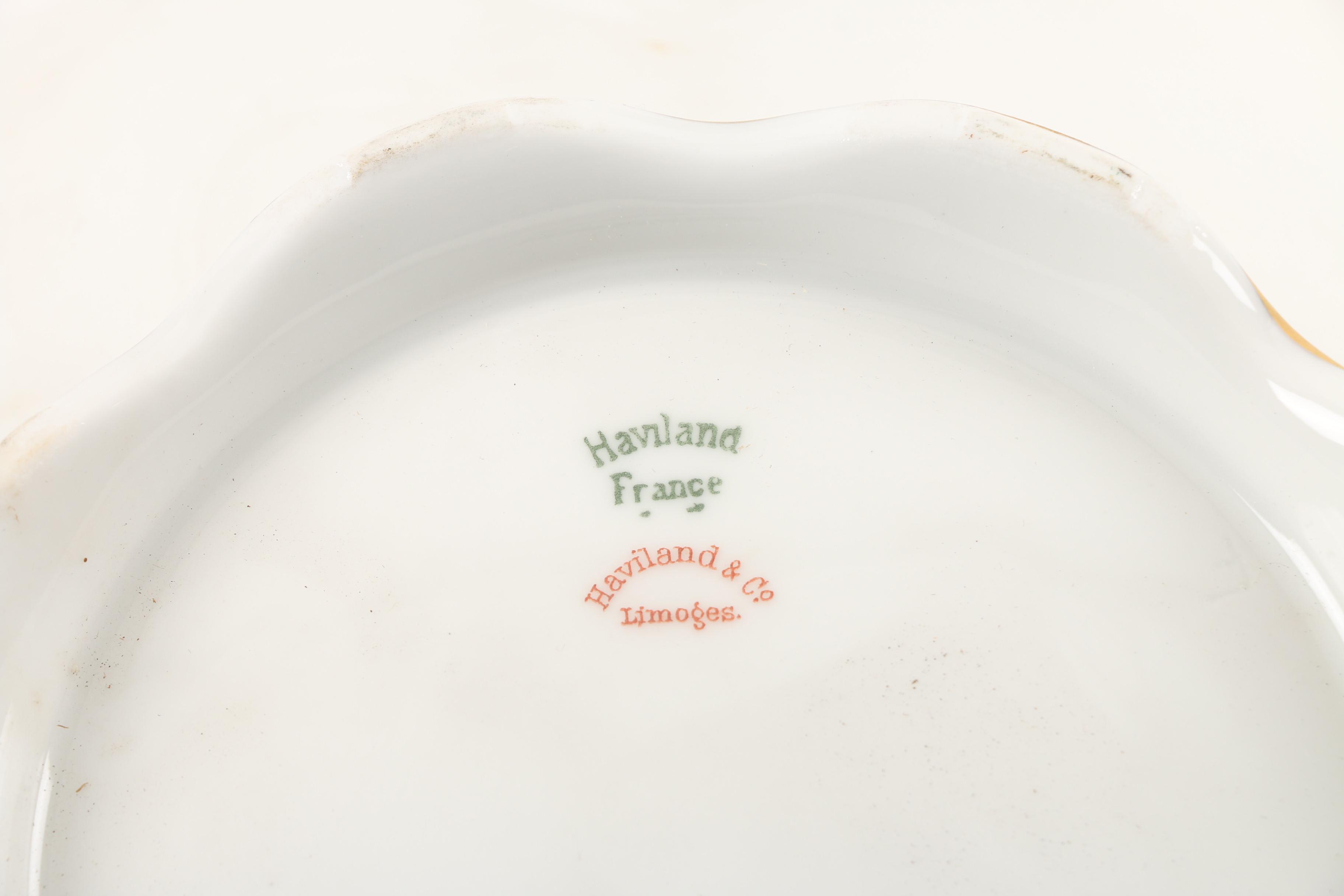 Vintage Haviland Limoges "Silver Anniversary" Porcelain Serveware