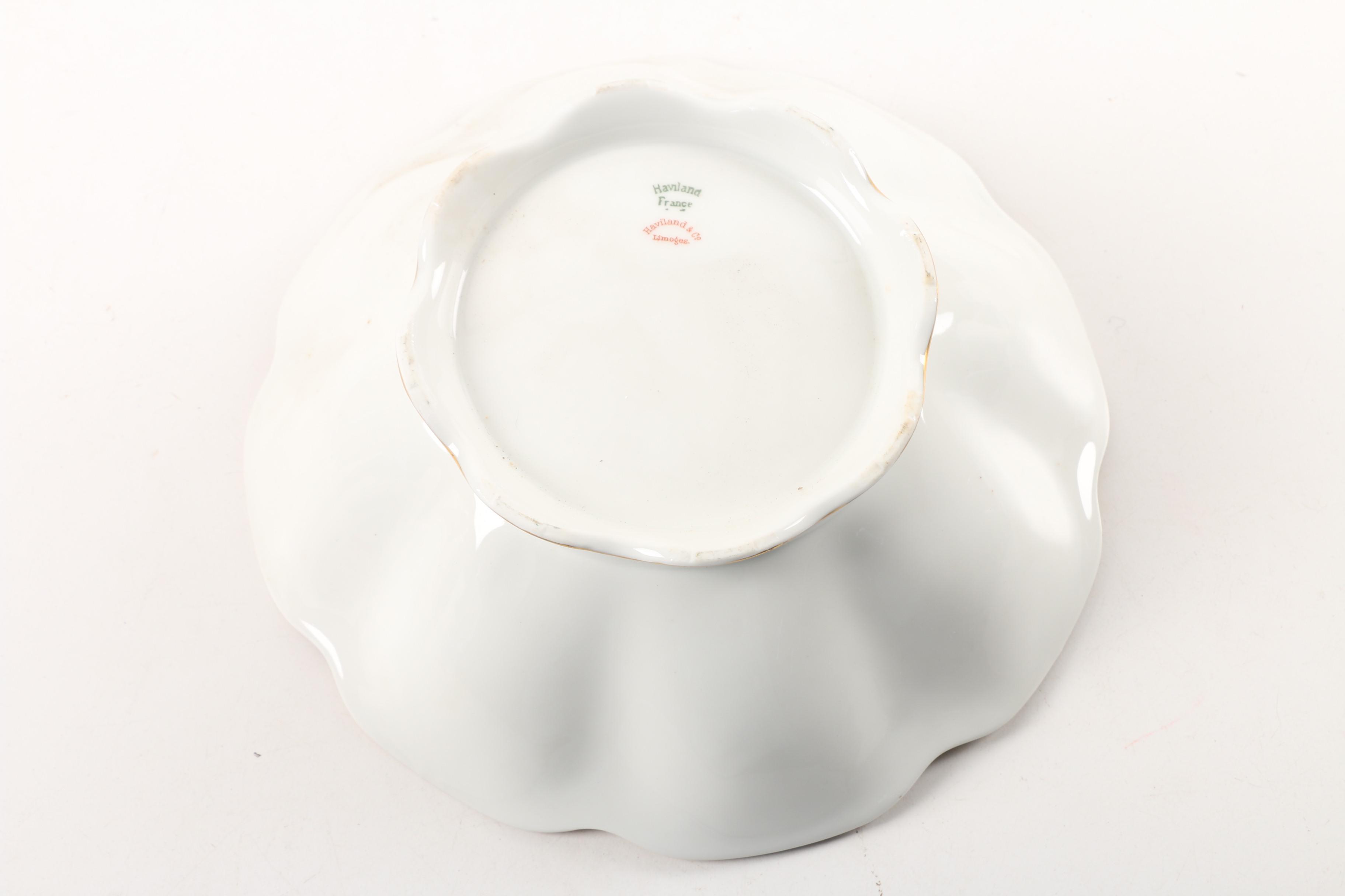 Vintage Haviland Limoges "Silver Anniversary" Porcelain Serveware