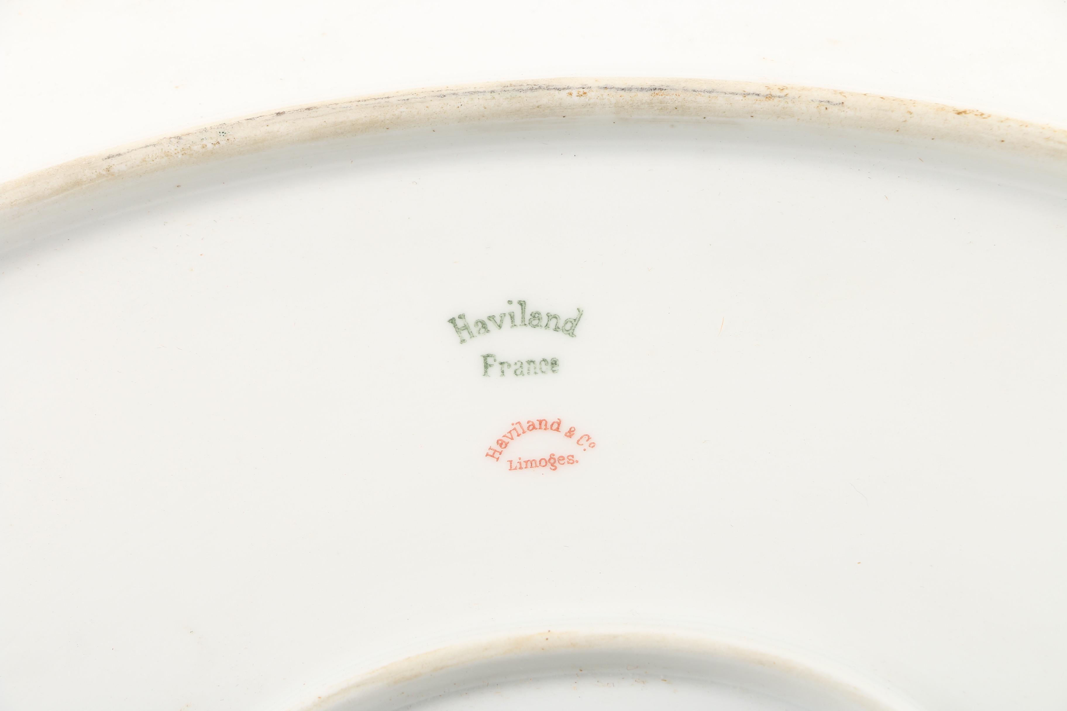 Vintage Haviland Limoges "Silver Anniversary" Porcelain Serveware