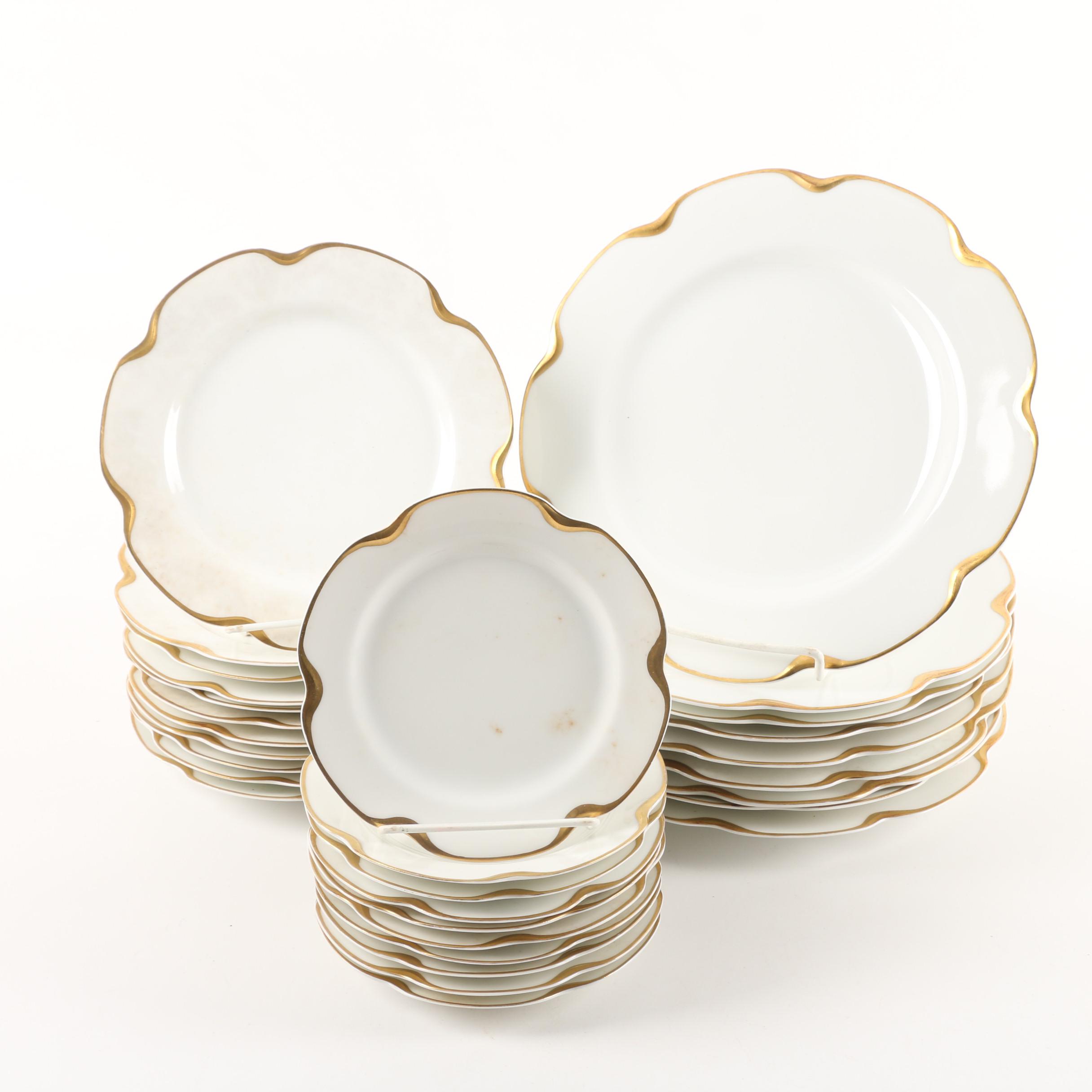 Vintage Haviland Limoges "Silver Anniversary" Porcelain Dinnerware