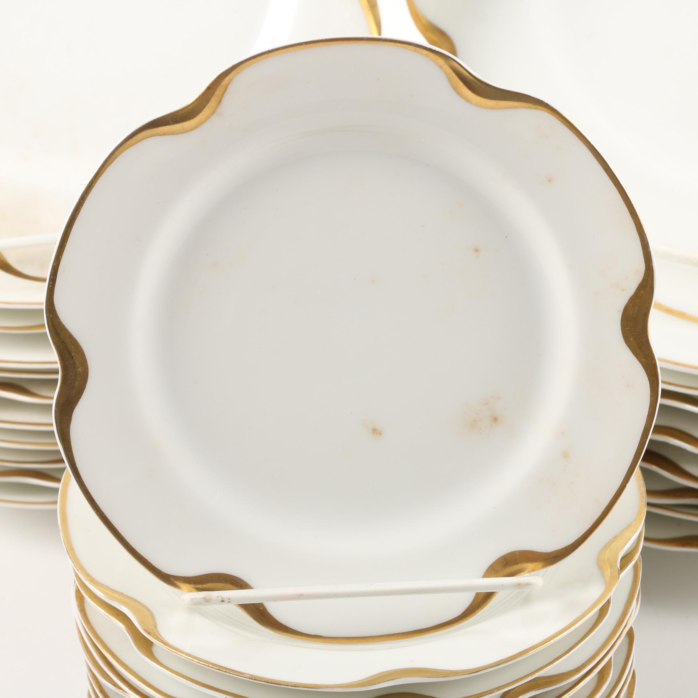 Vintage Haviland Limoges "Silver Anniversary" Porcelain Dinnerware