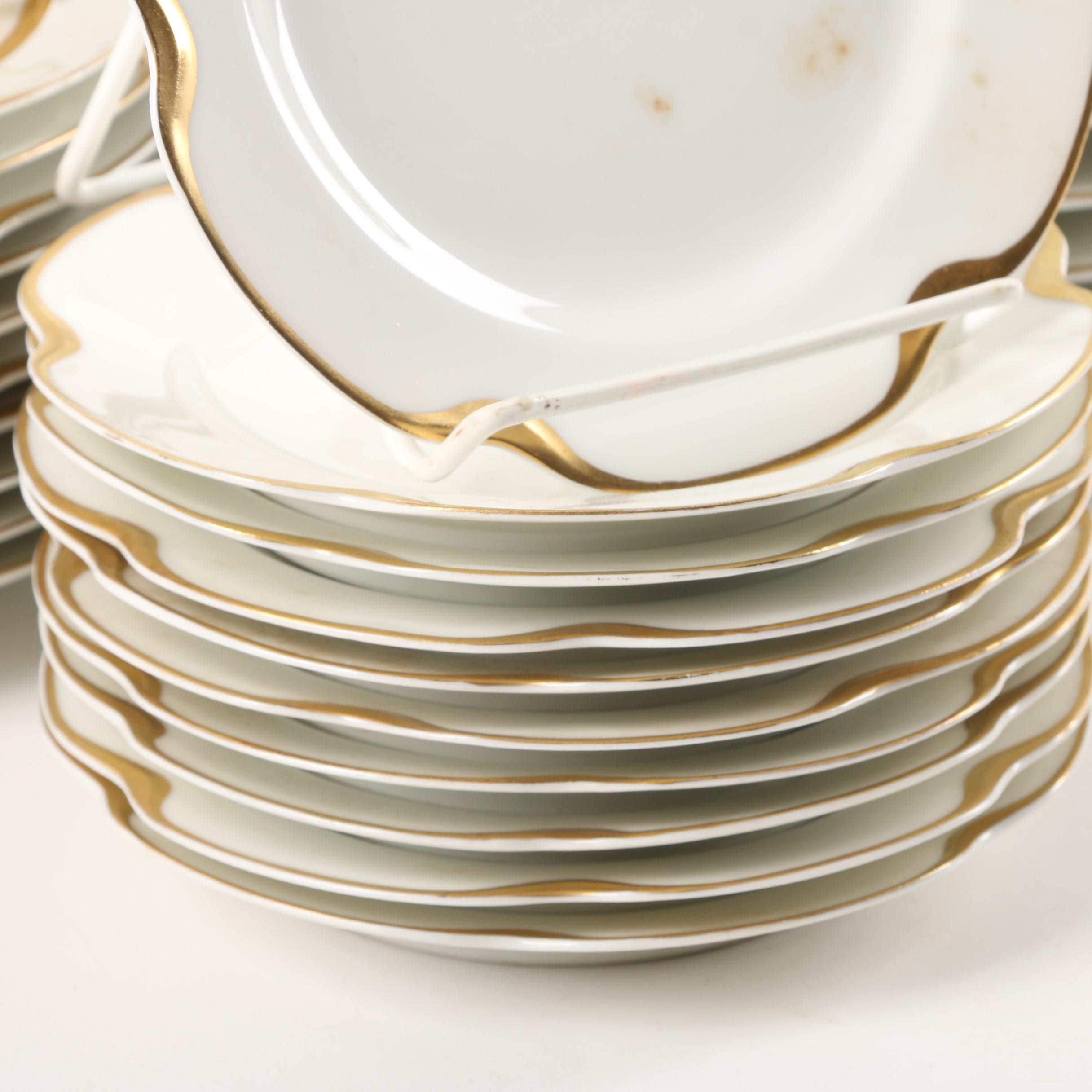 Vintage Haviland Limoges "Silver Anniversary" Porcelain Dinnerware