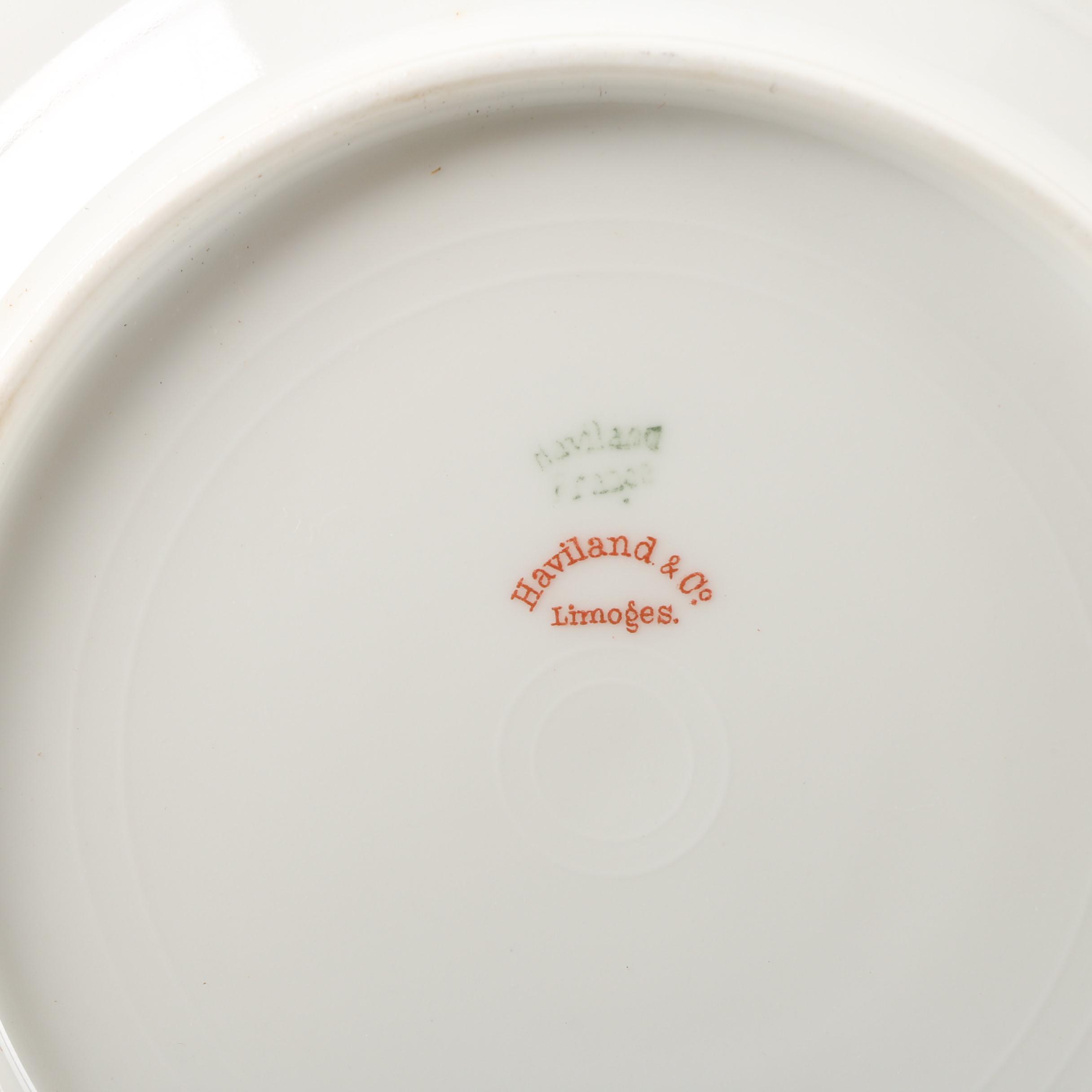 Vintage Haviland Limoges "Silver Anniversary" Porcelain Dinnerware