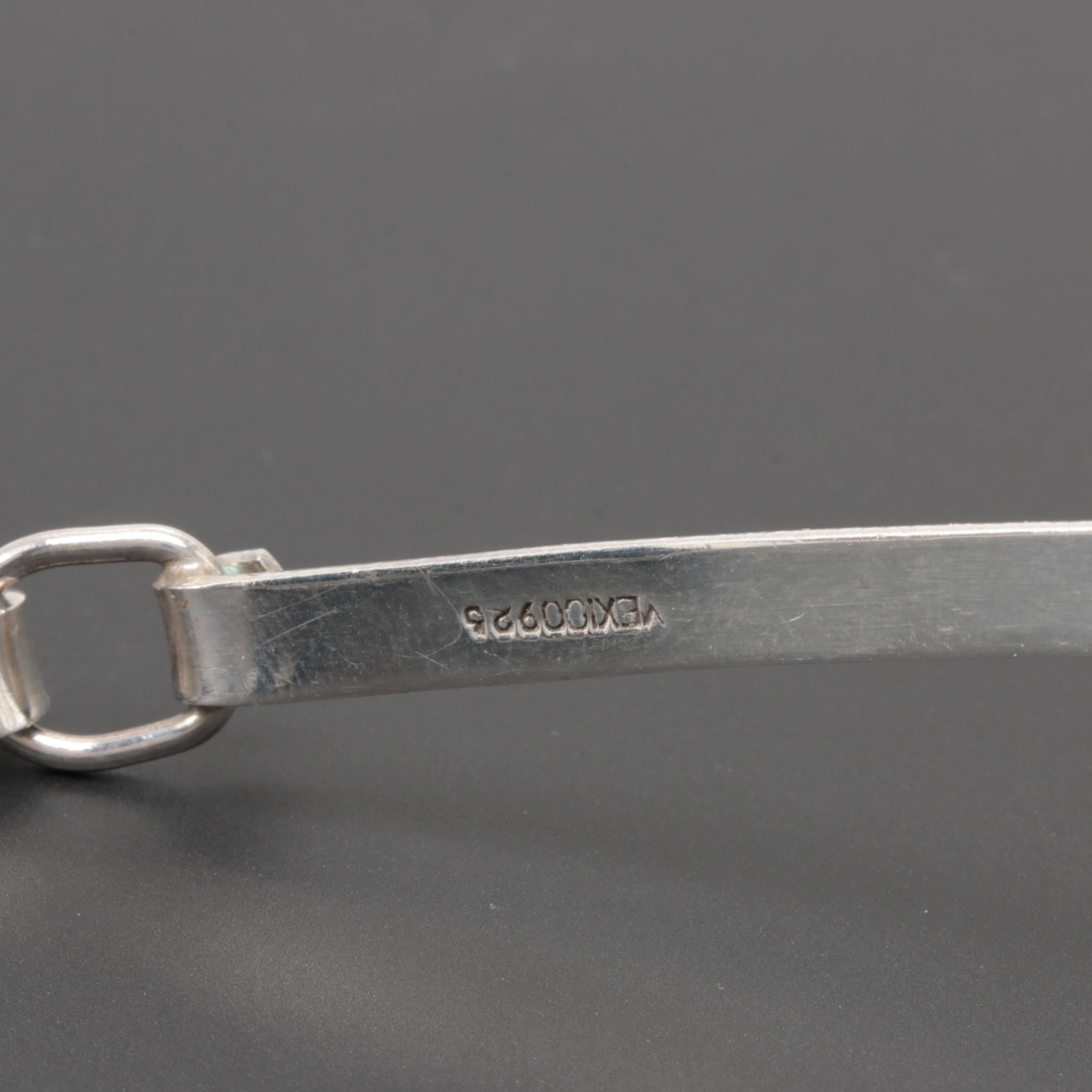 Mexican Sterling Silver Amber Necklace