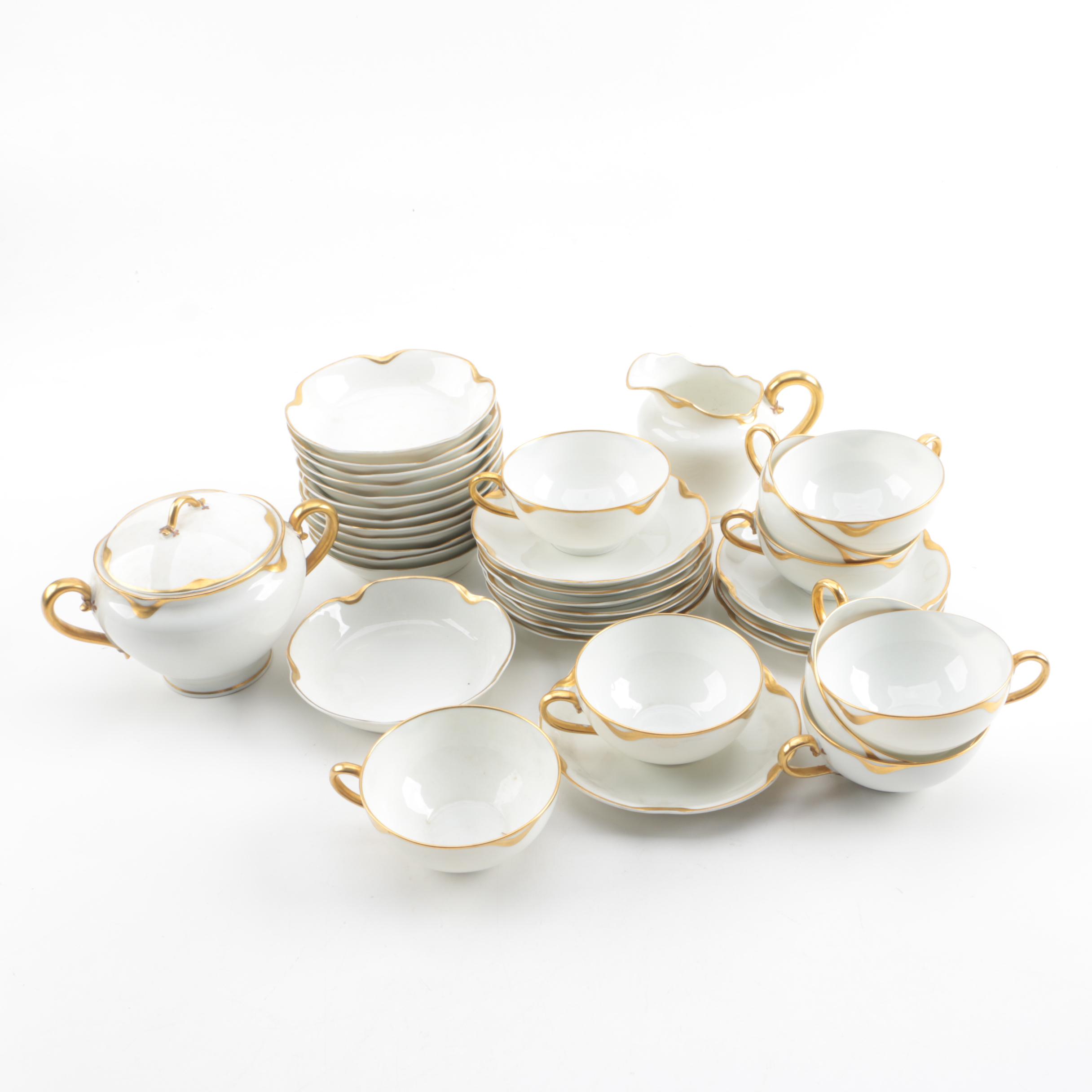 Vintage Haviland Limoges "Silver Anniversary" Porcelain Tea Service