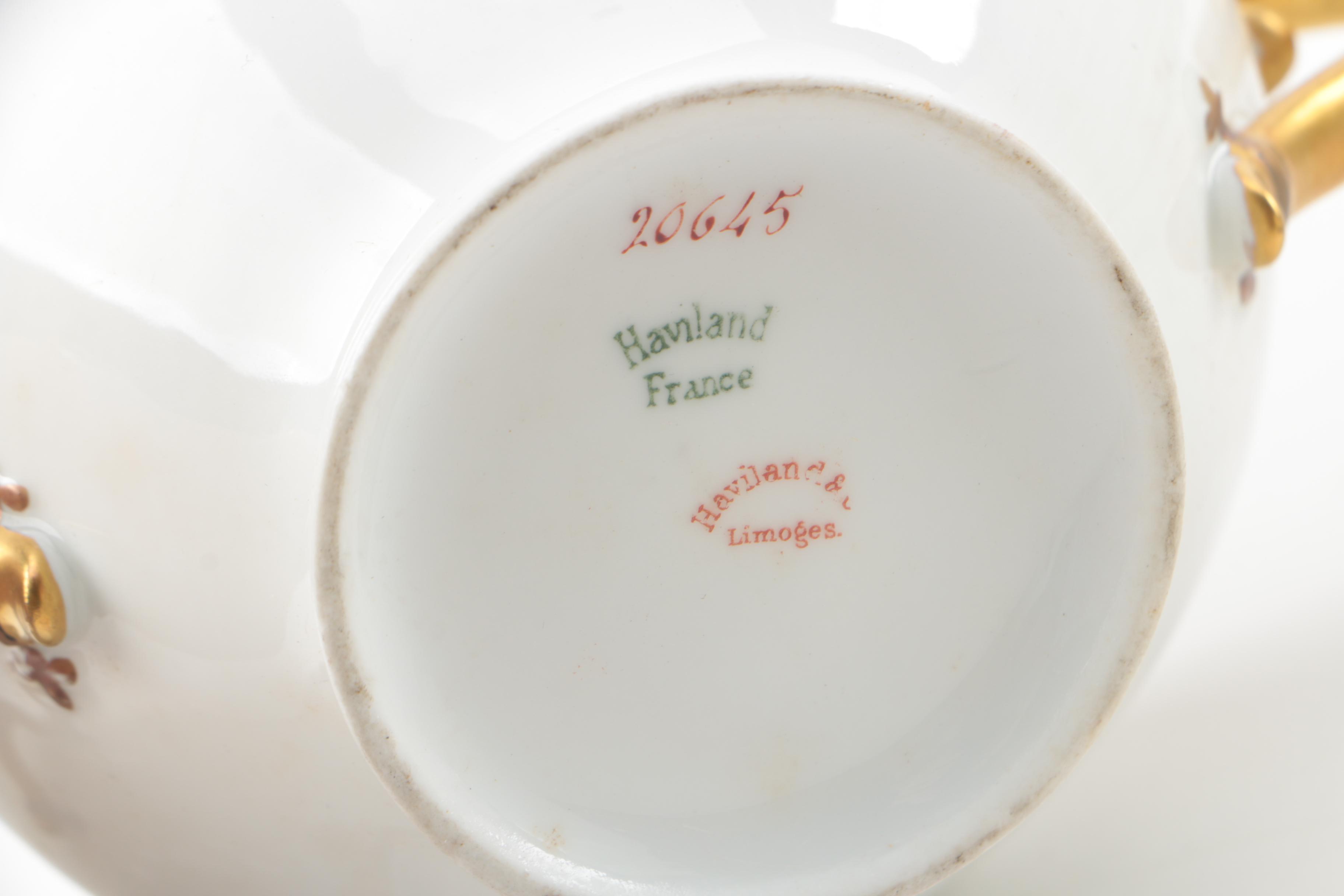 Vintage Haviland Limoges "Silver Anniversary" Porcelain Tea Service