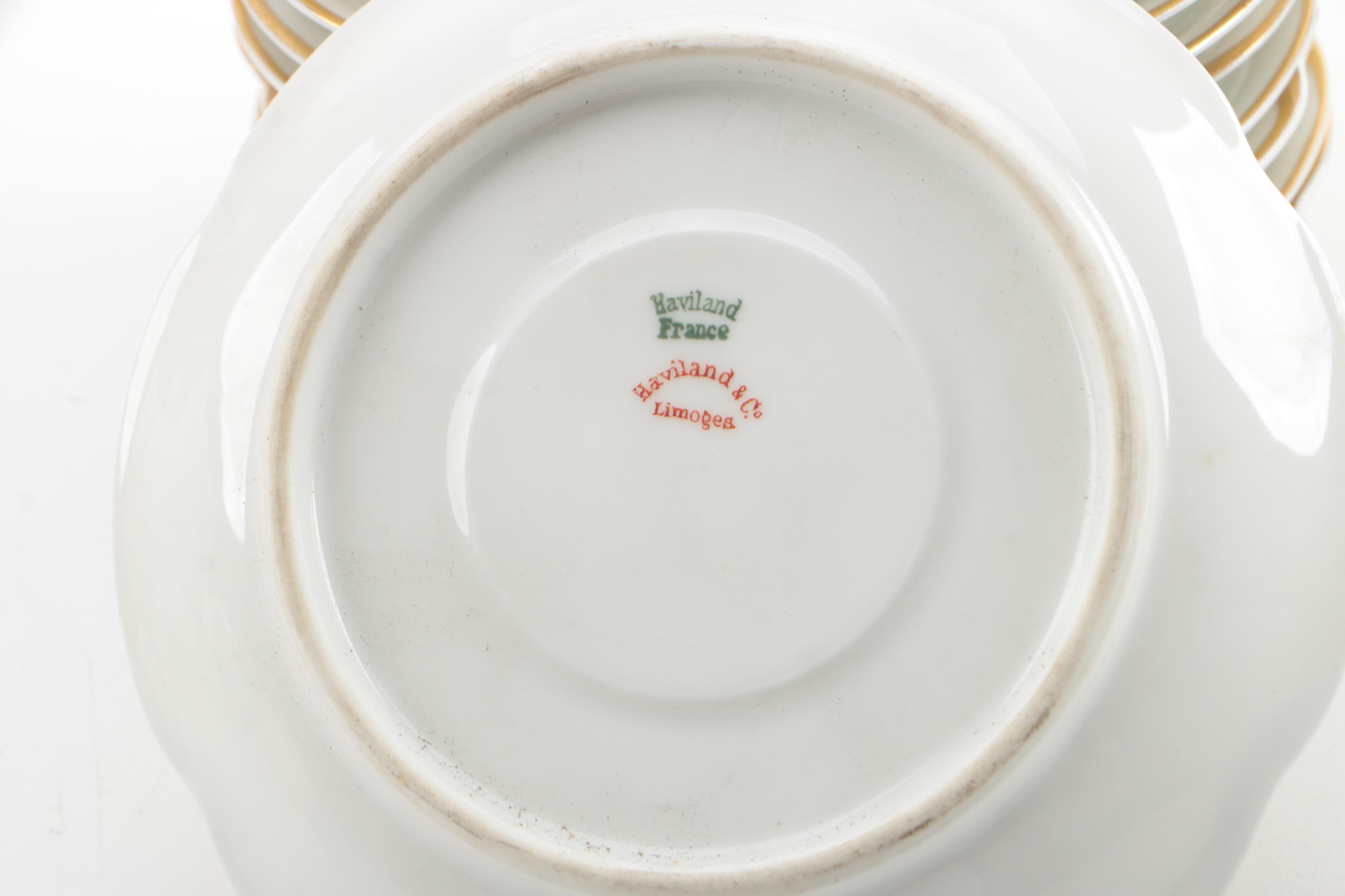 Vintage Haviland Limoges "Silver Anniversary" Porcelain Tea Service