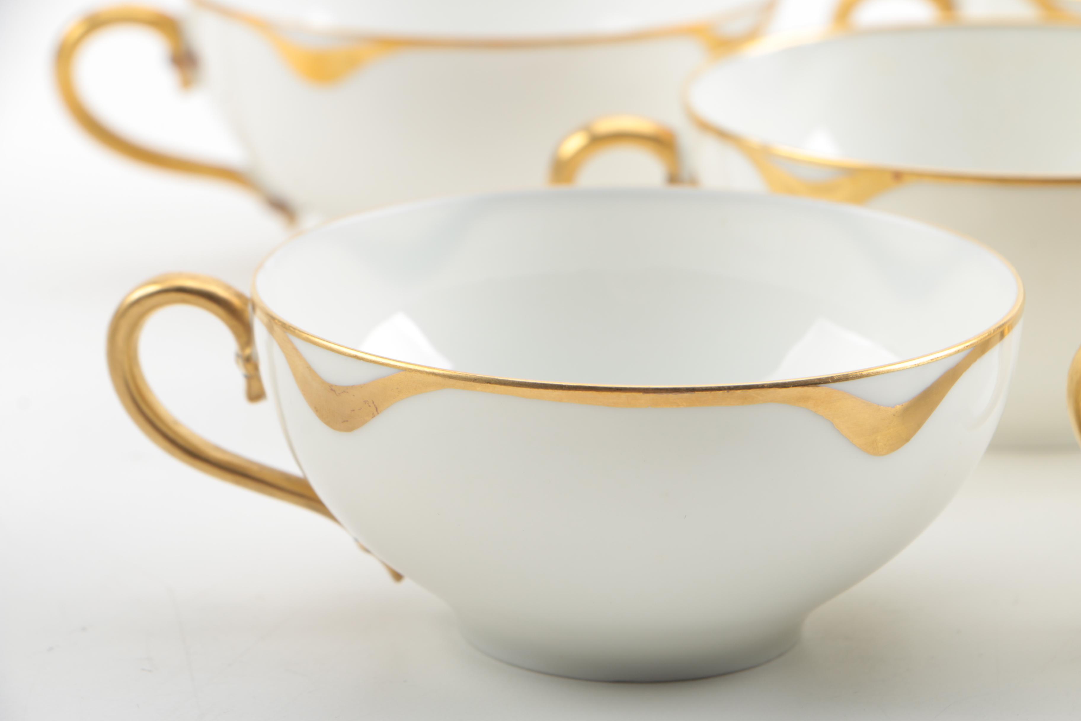 Vintage Haviland Limoges "Silver Anniversary" Porcelain Tea Service