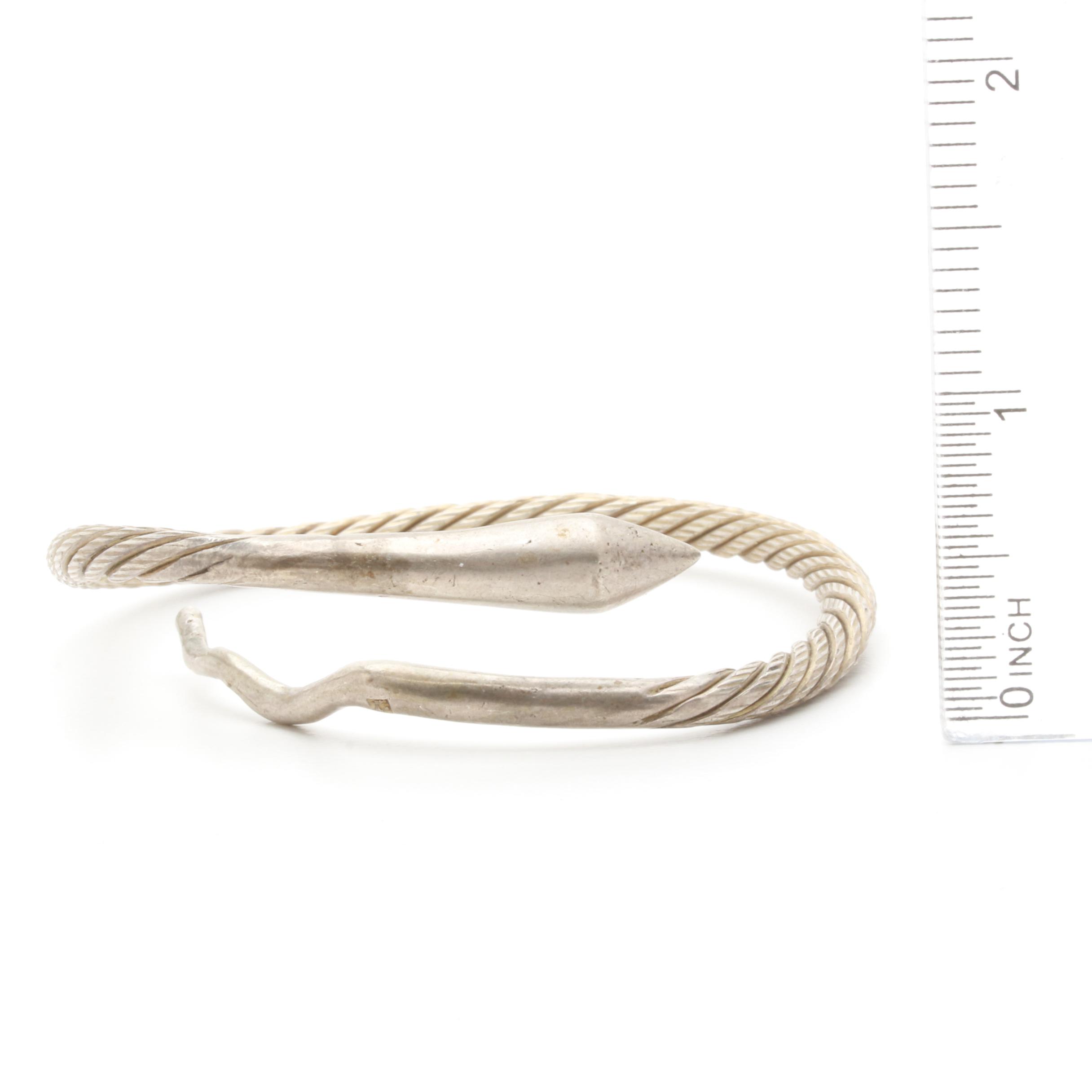 Sterling Silver Bracelet and Silver Tone Necklace