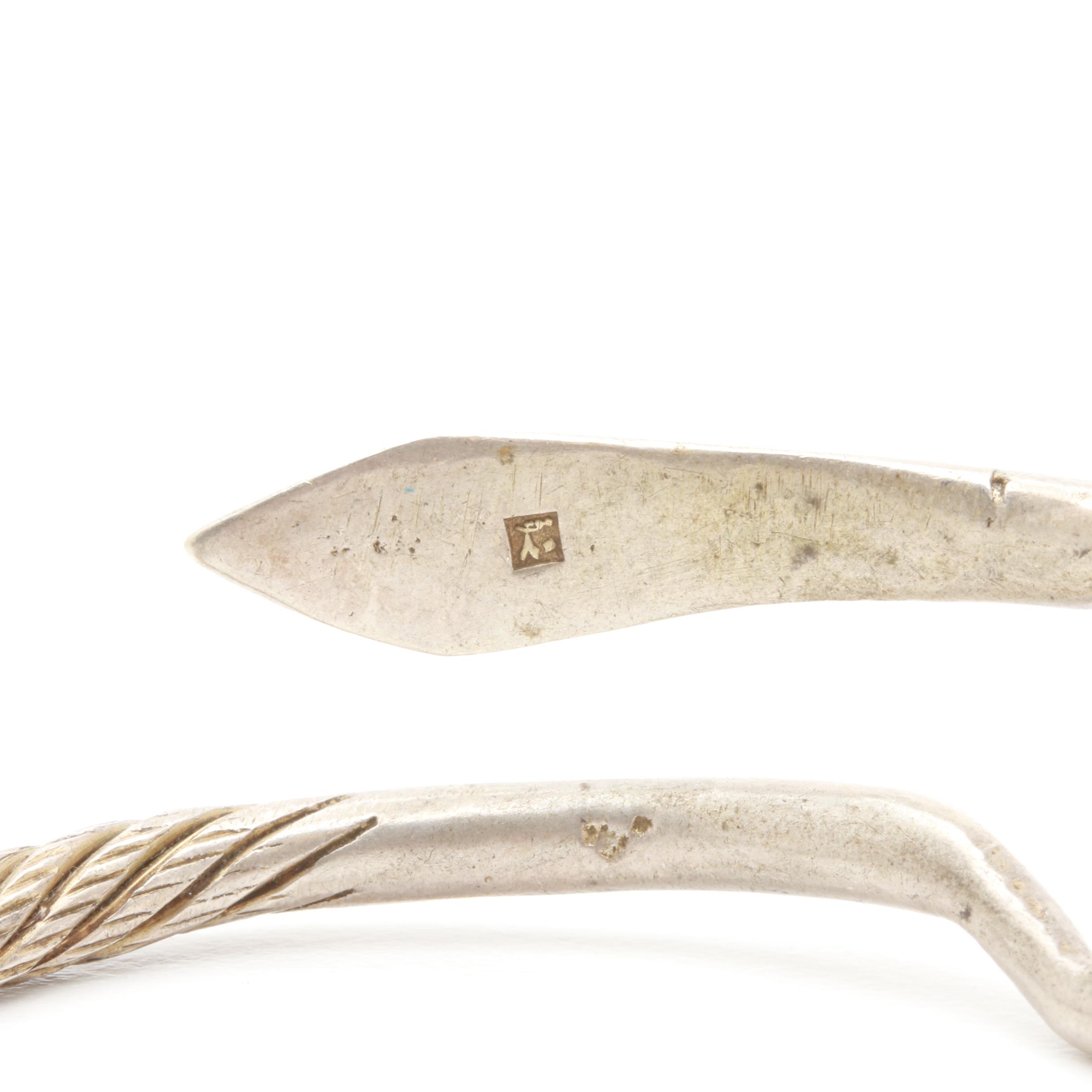 Sterling Silver Bracelet and Silver Tone Necklace