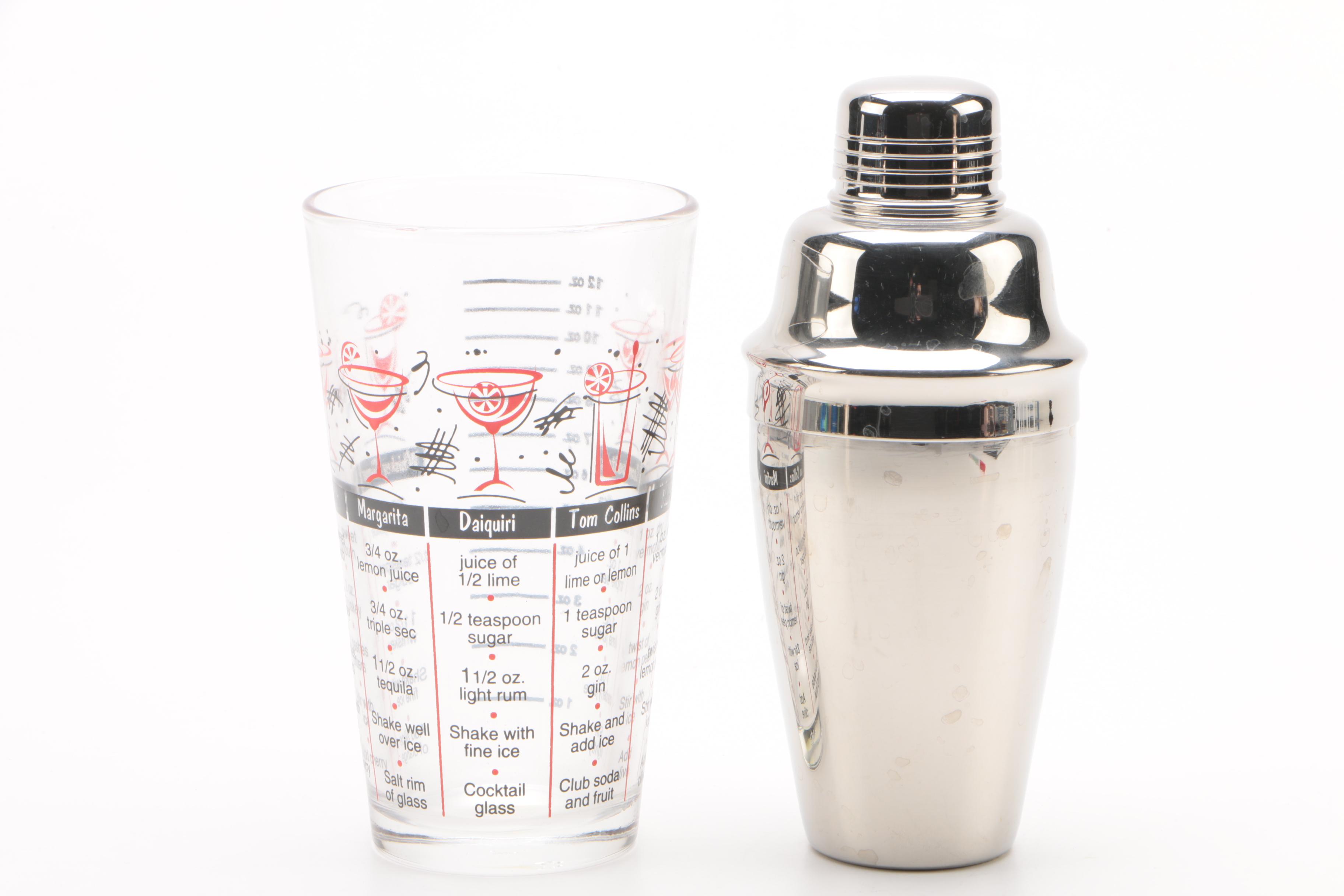 Wallace "Baroque" Condiment Shakers and Ladle with Other Silver Plate Tableware