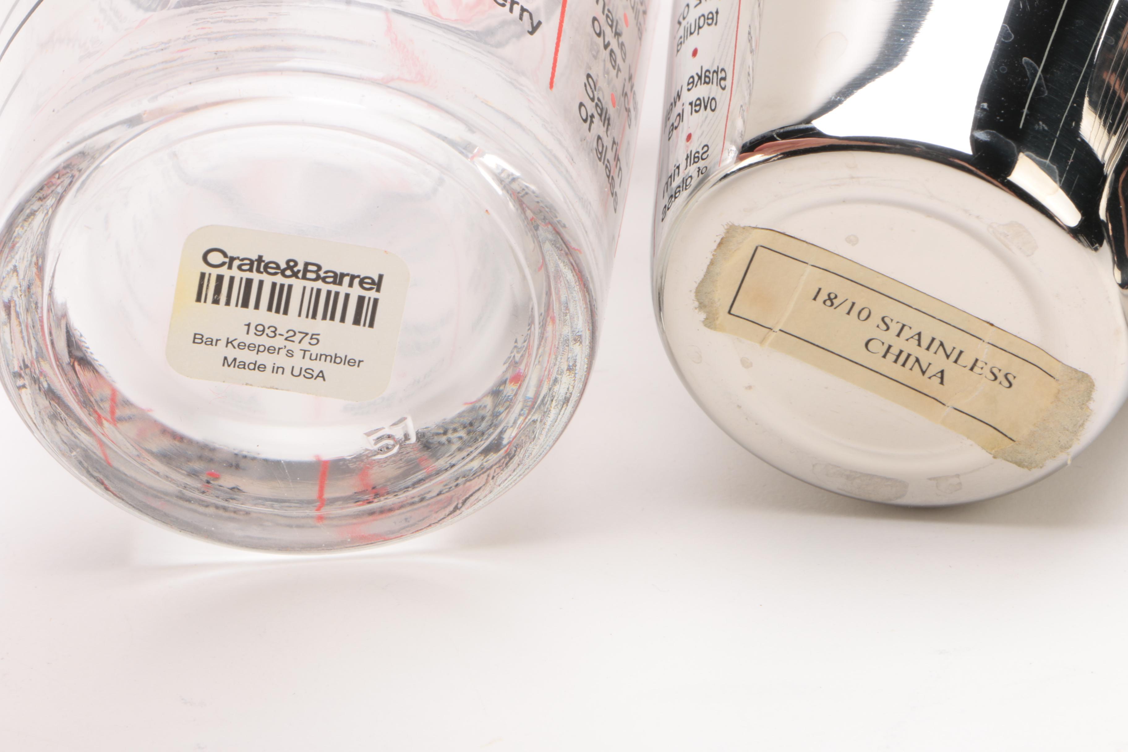 Wallace "Baroque" Condiment Shakers and Ladle with Other Silver Plate Tableware