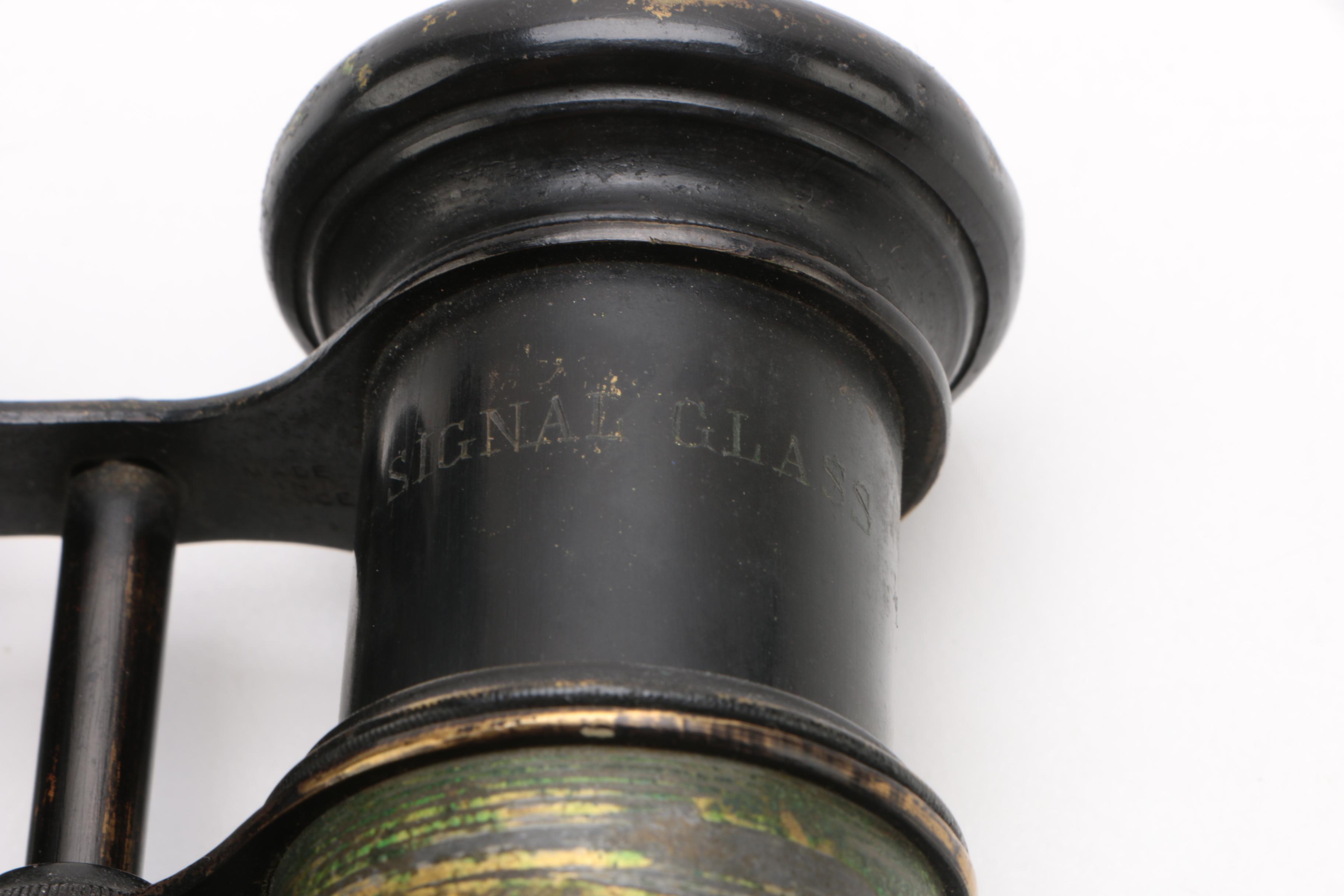 WWI Era Marchand Field Glasses and Opera Glasses with Bone and Mother of Pearl