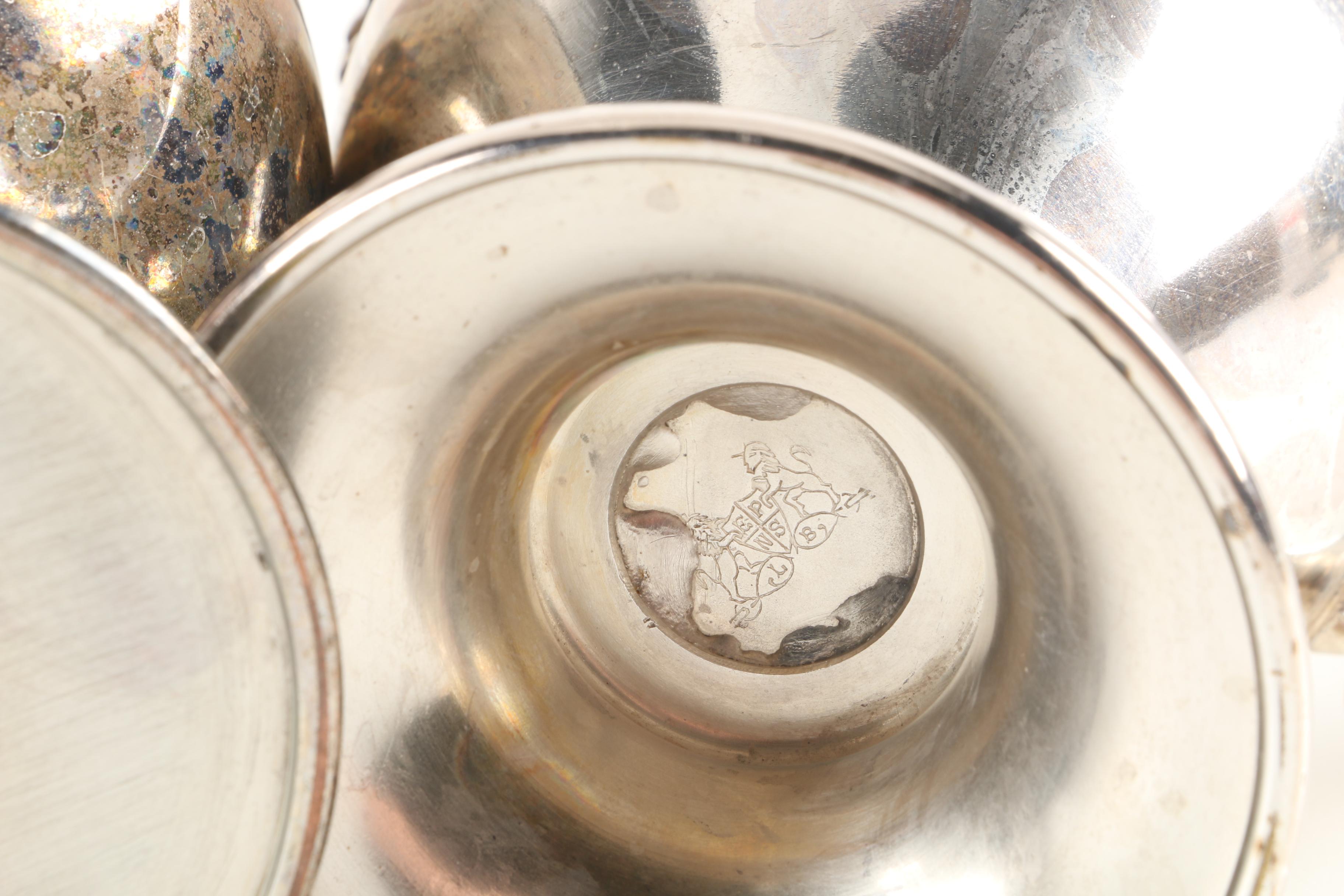 Vintage Silver Plate Serveware and Drinkware Featuring Academy Silver Co.