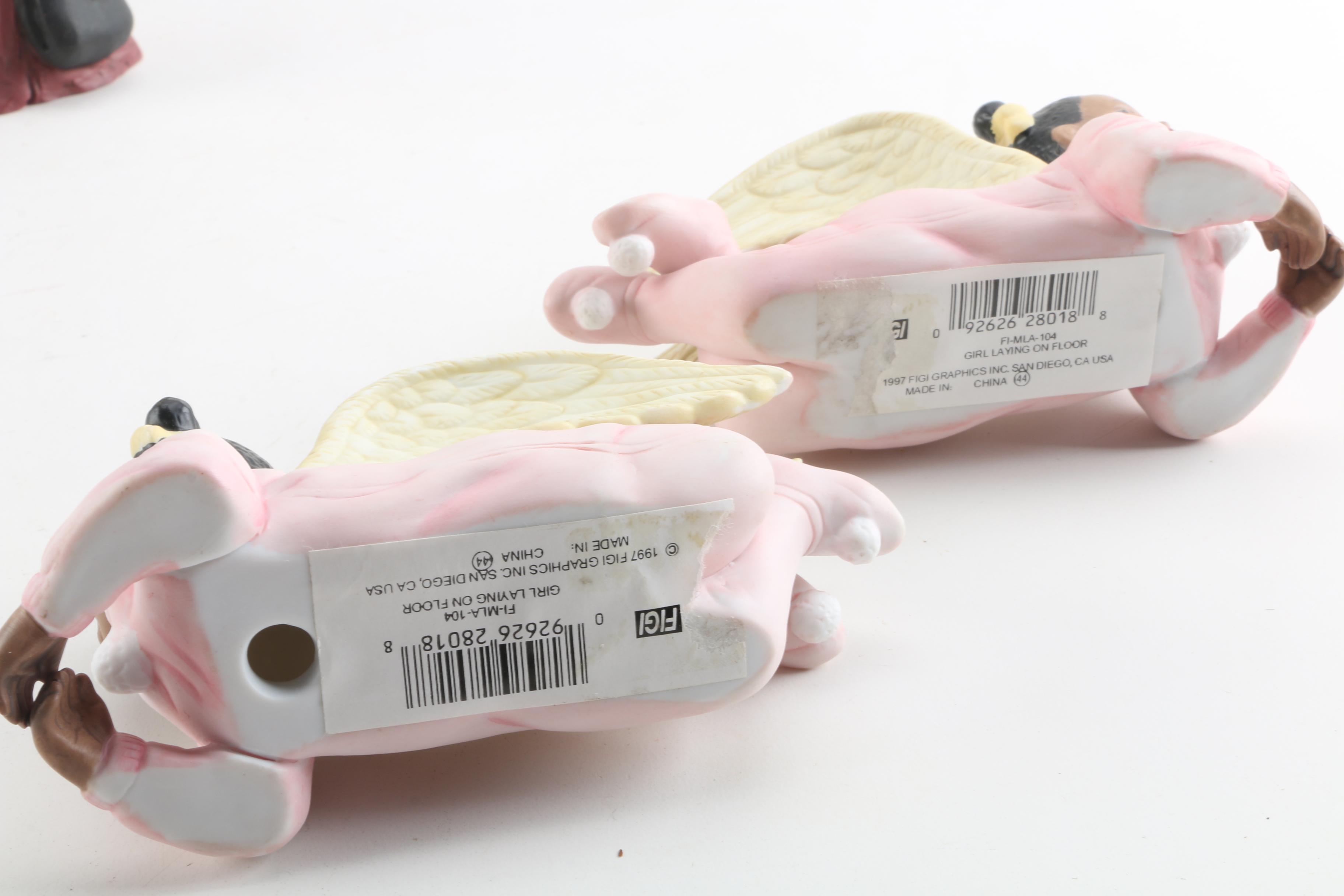 Ceramic Child Figurines and Religious-Themed Dishes