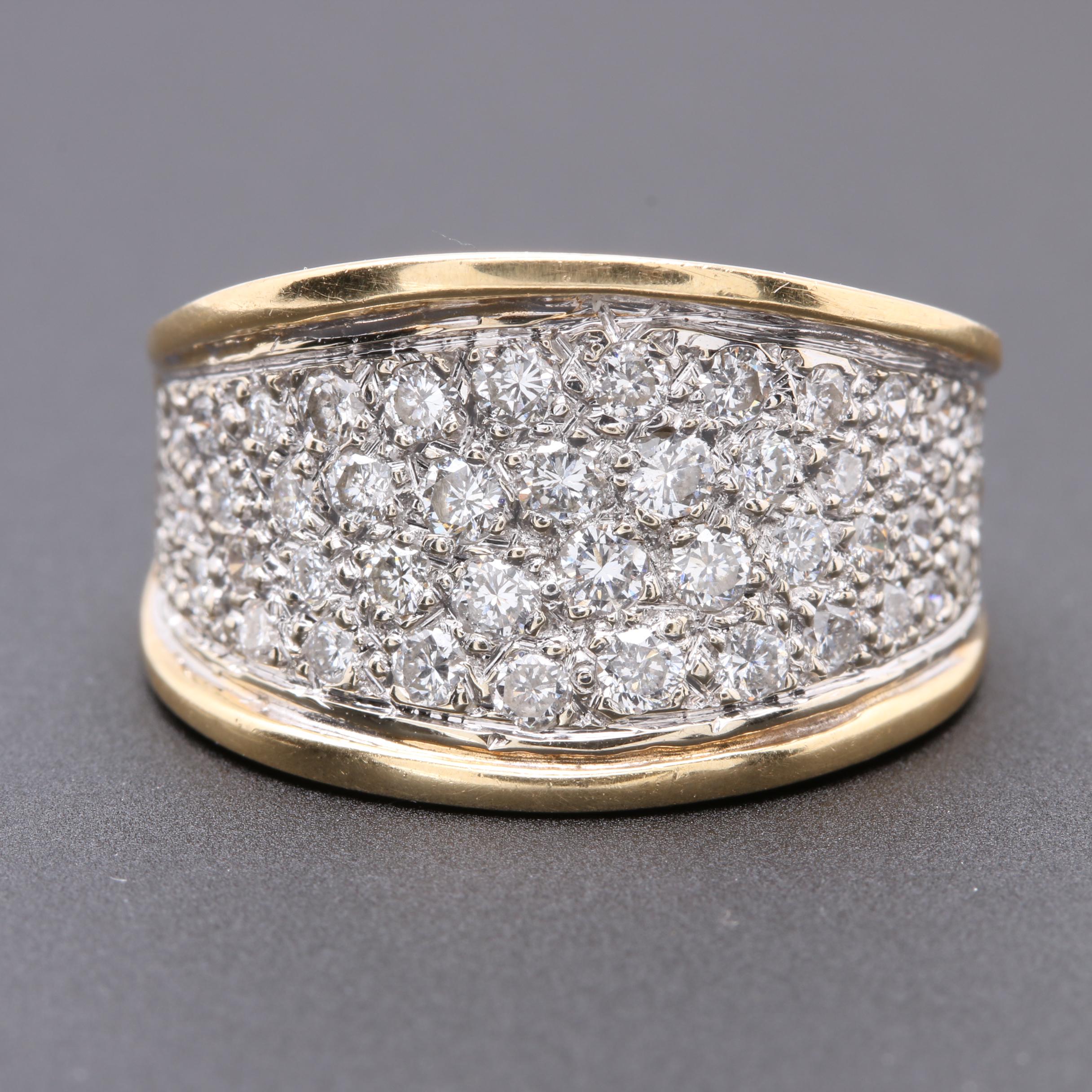 14K Yellow Gold Diamond Ring