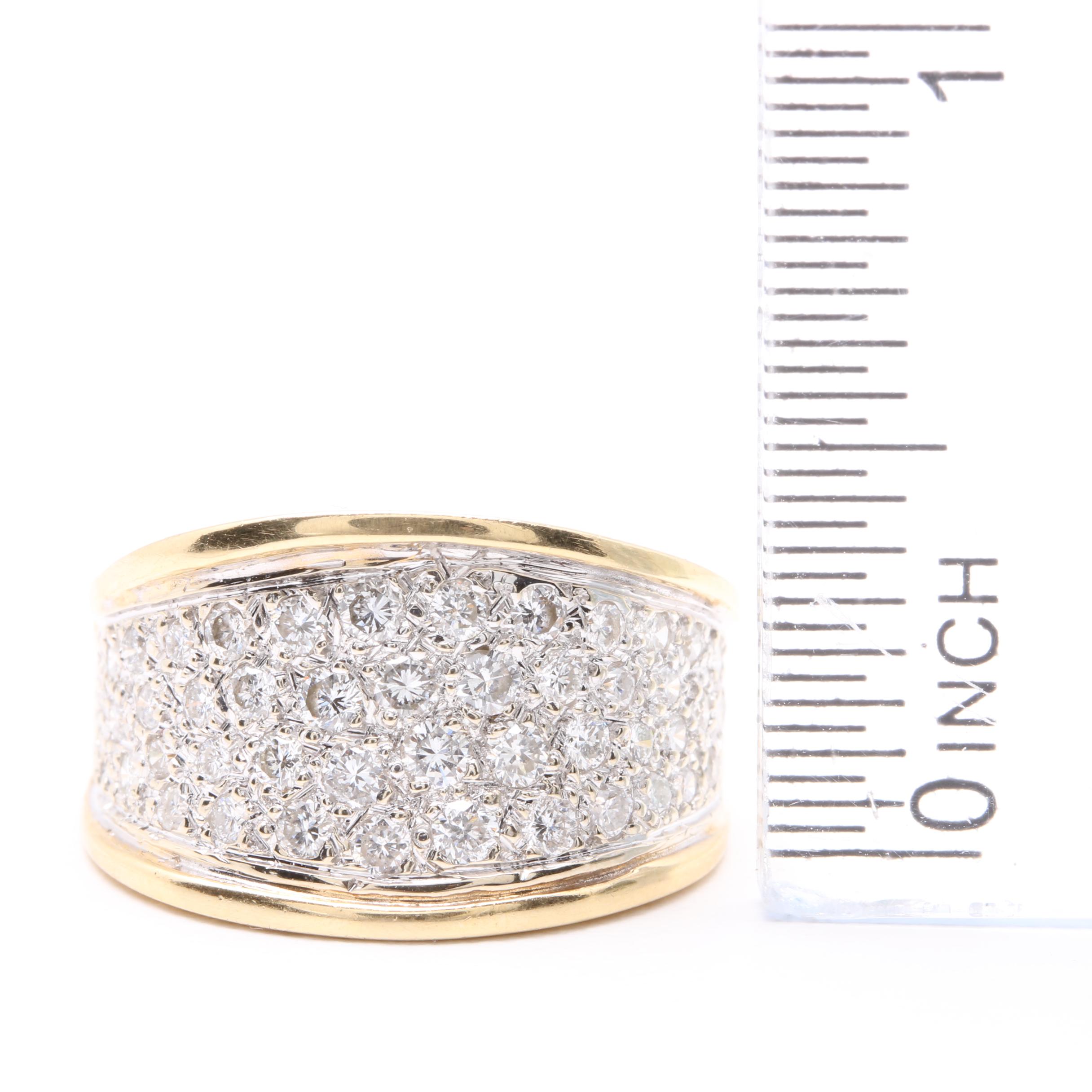 14K Yellow Gold Diamond Ring
