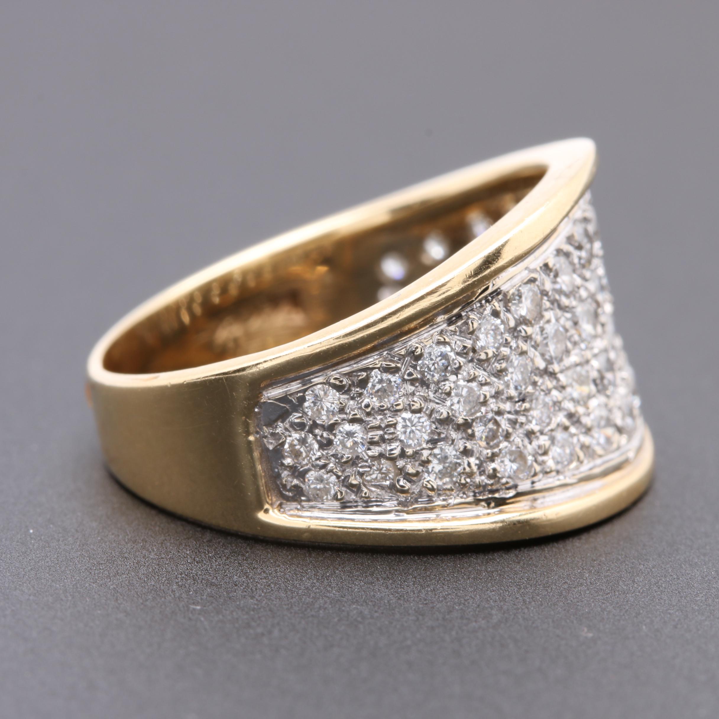 14K Yellow Gold Diamond Ring