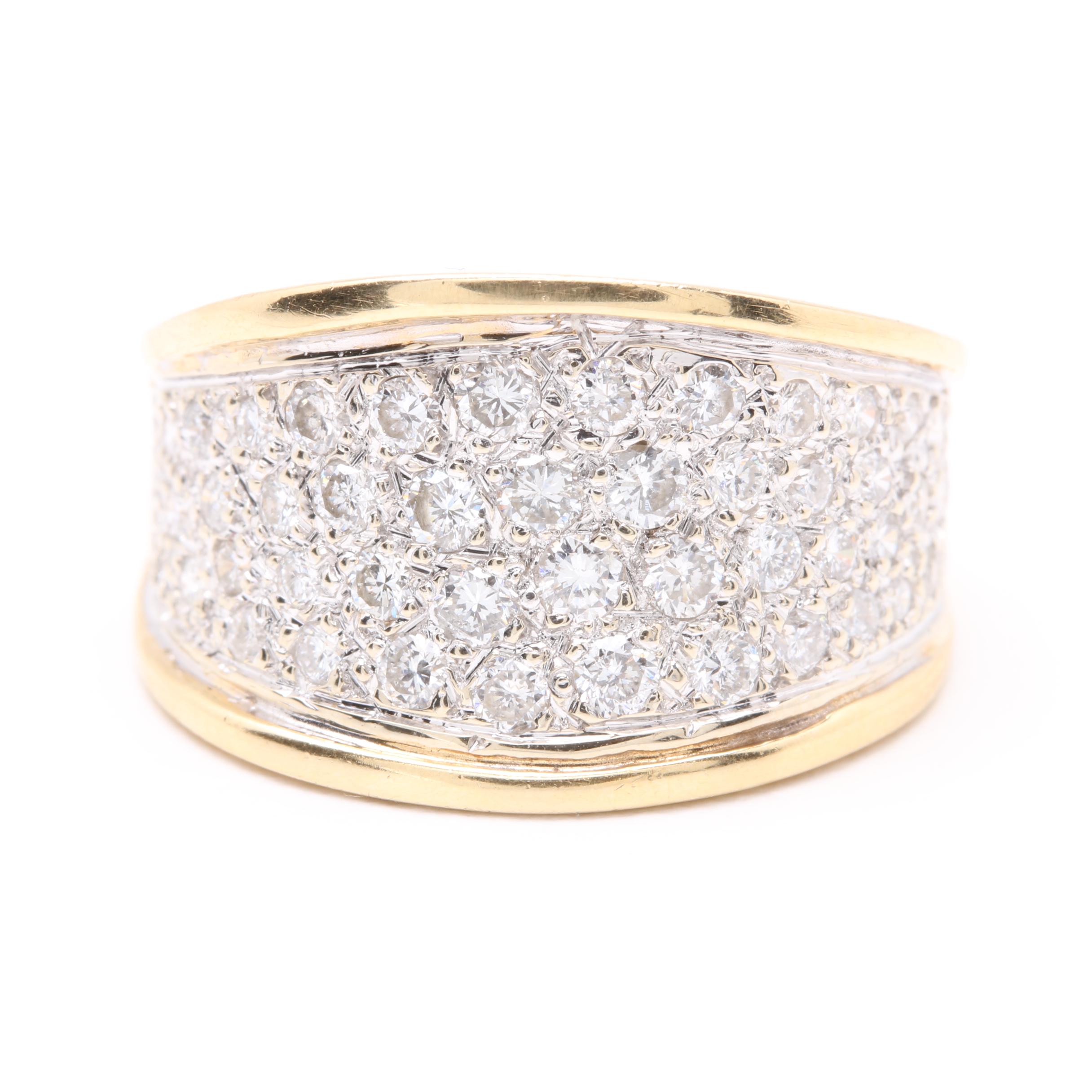 14K Yellow Gold Diamond Ring