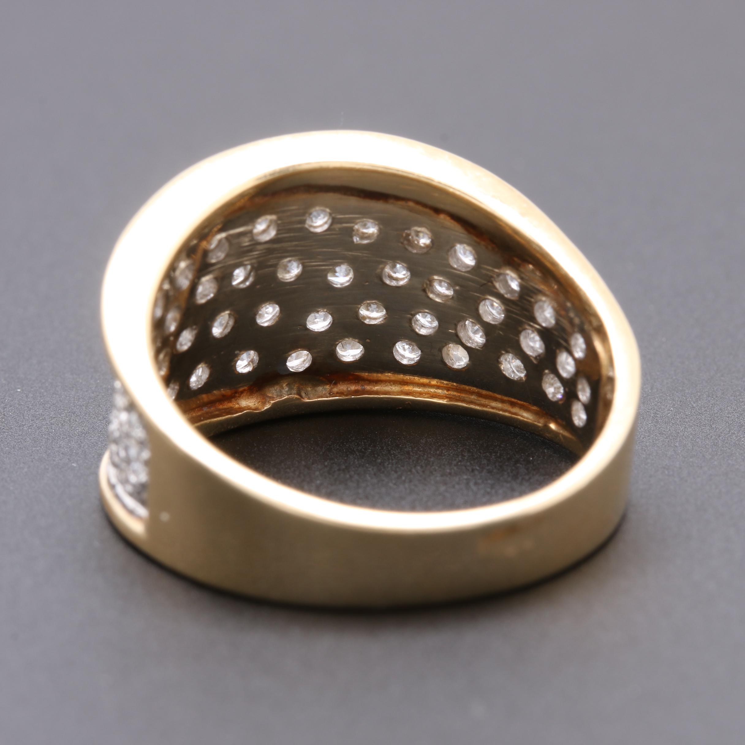 14K Yellow Gold Diamond Ring