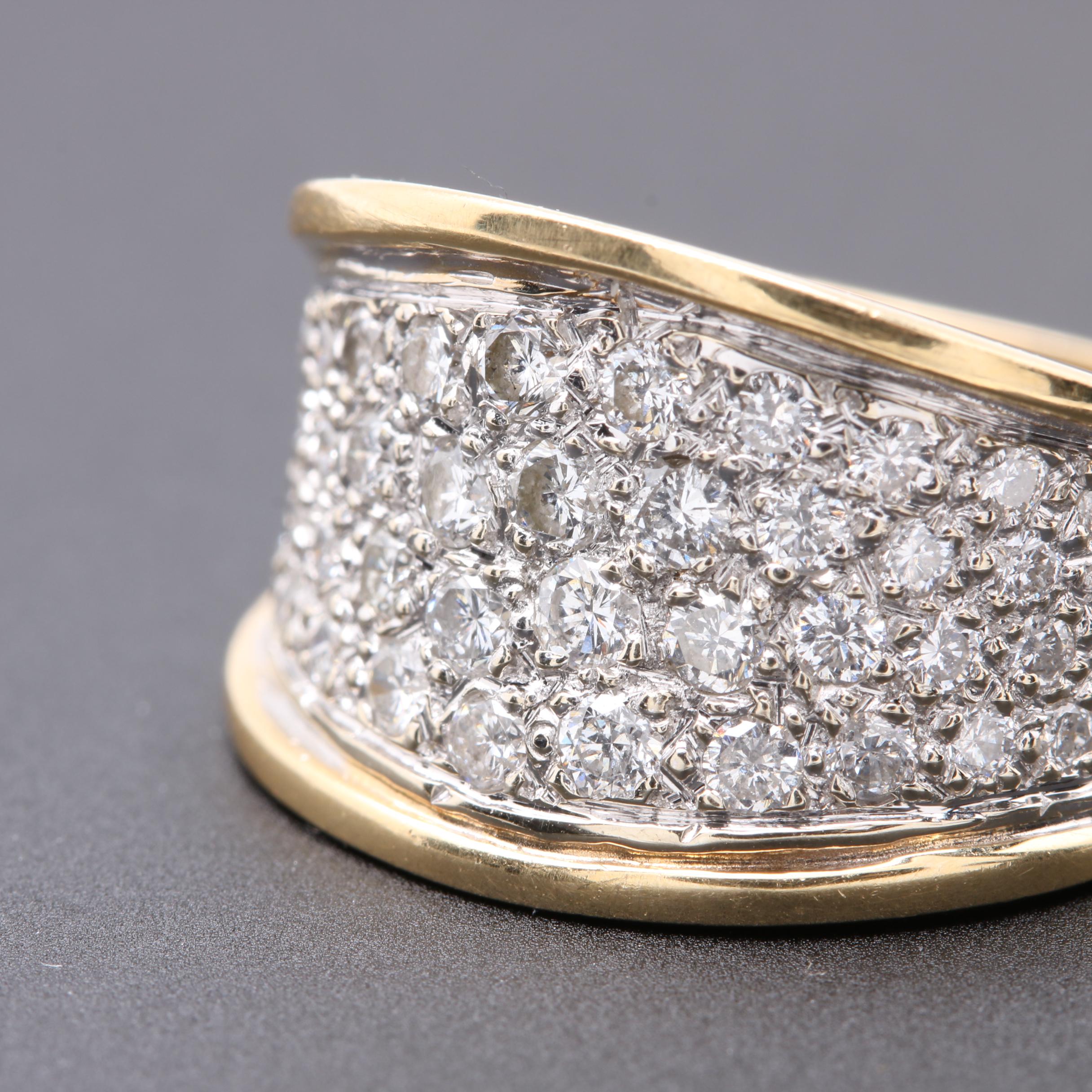 14K Yellow Gold Diamond Ring