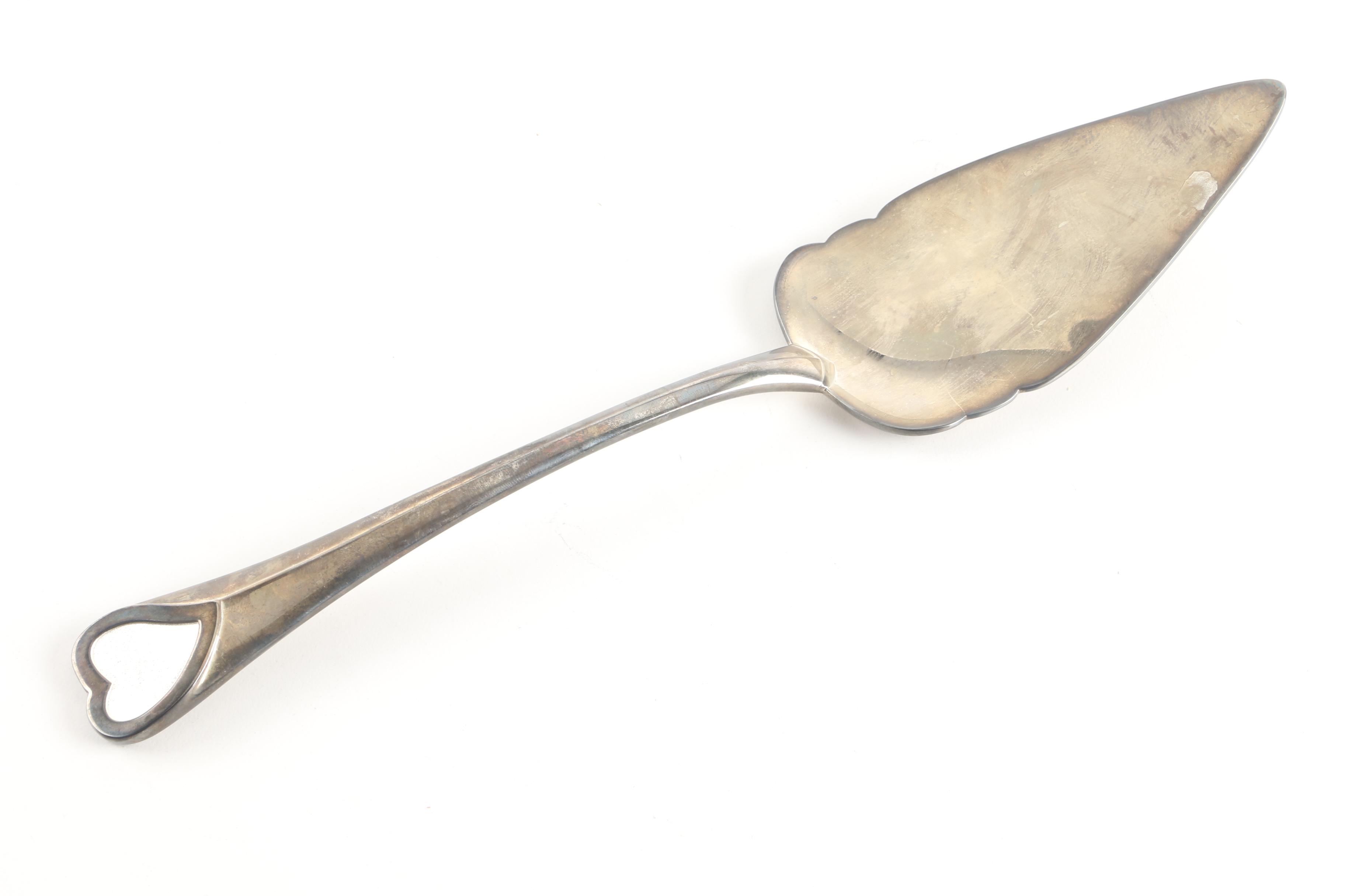 Lenox "Wedding Promises" Silver Plate Cake Knife and Server Set