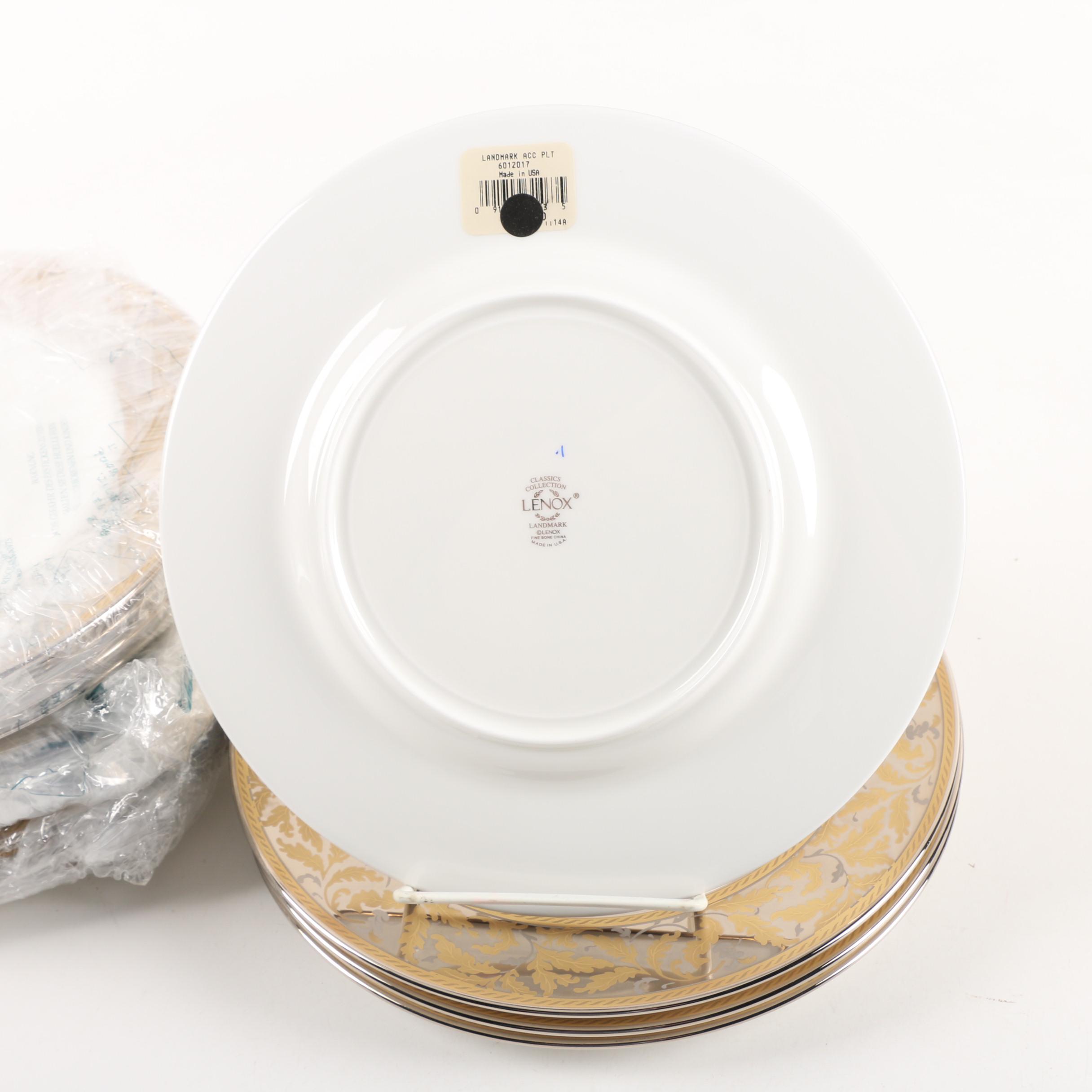 Lenox "Landmark Gold"  Porcelain Luncheon Plates