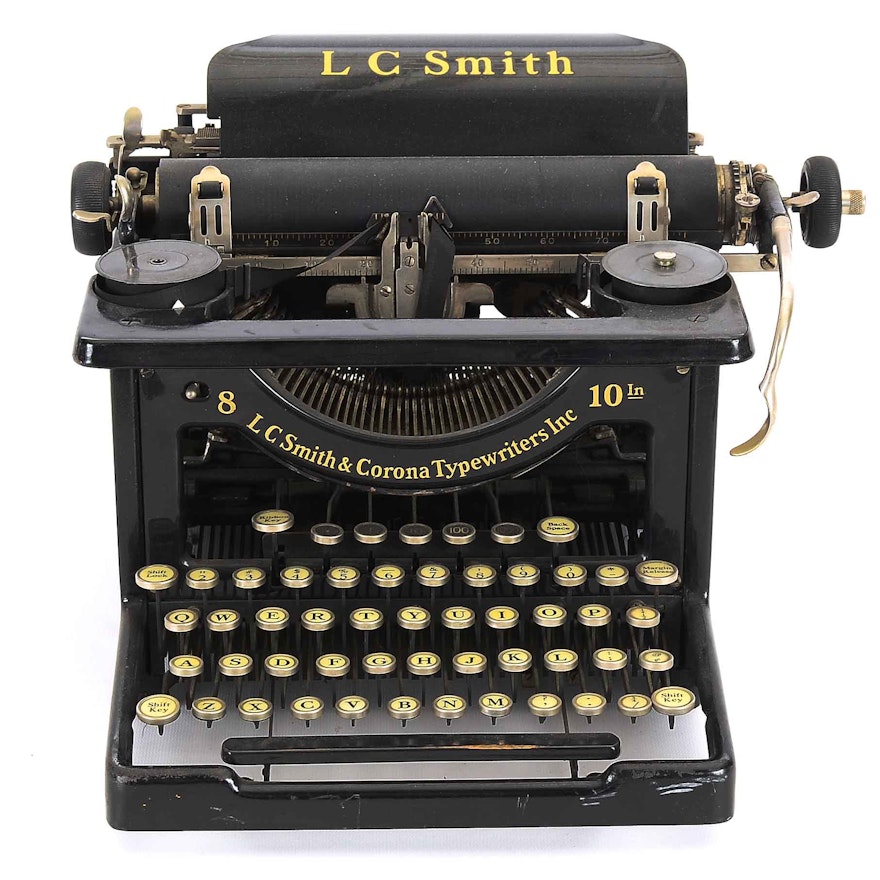Antique LC Smith & Corona Typewriter