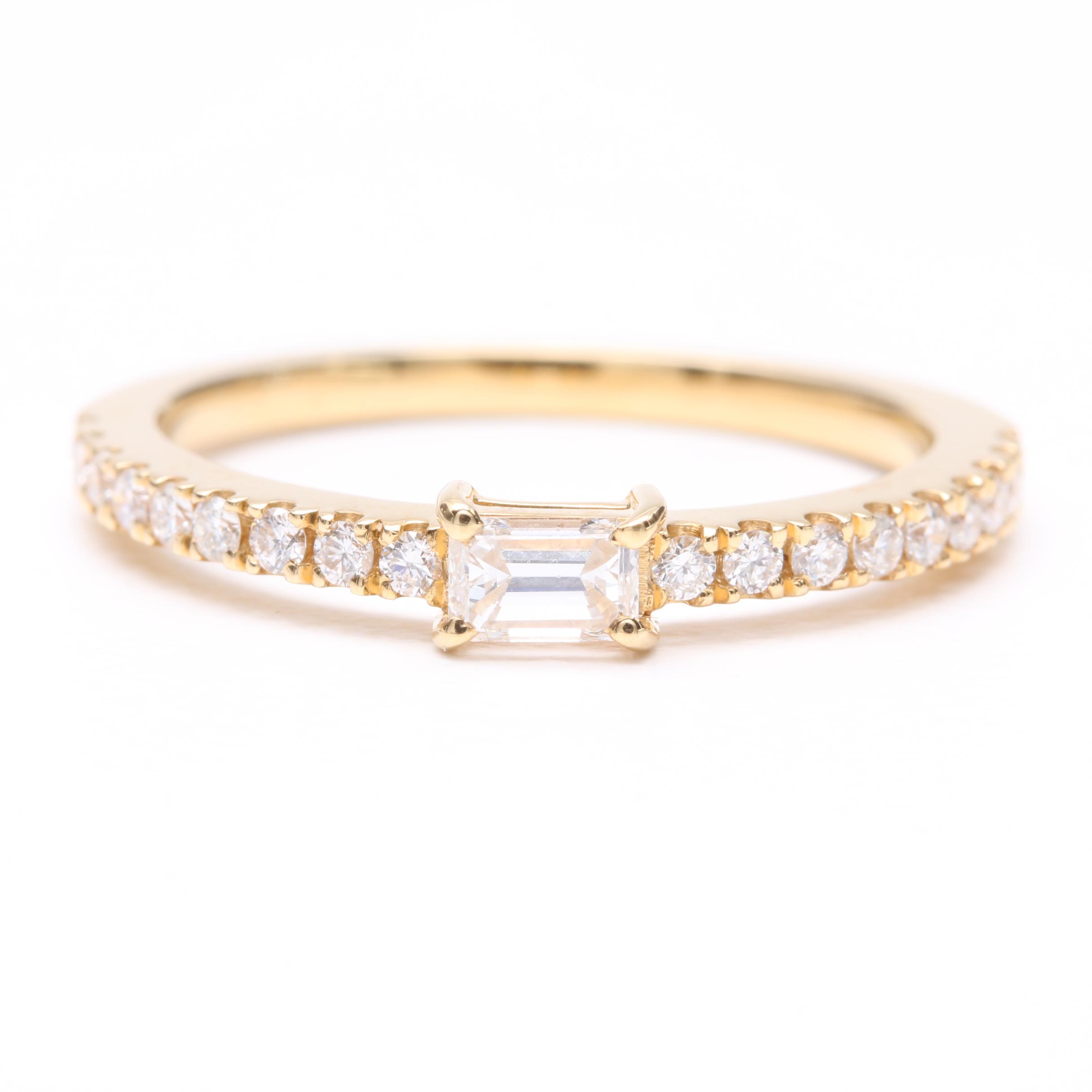 18K Yellow Gold Diamond Ring
