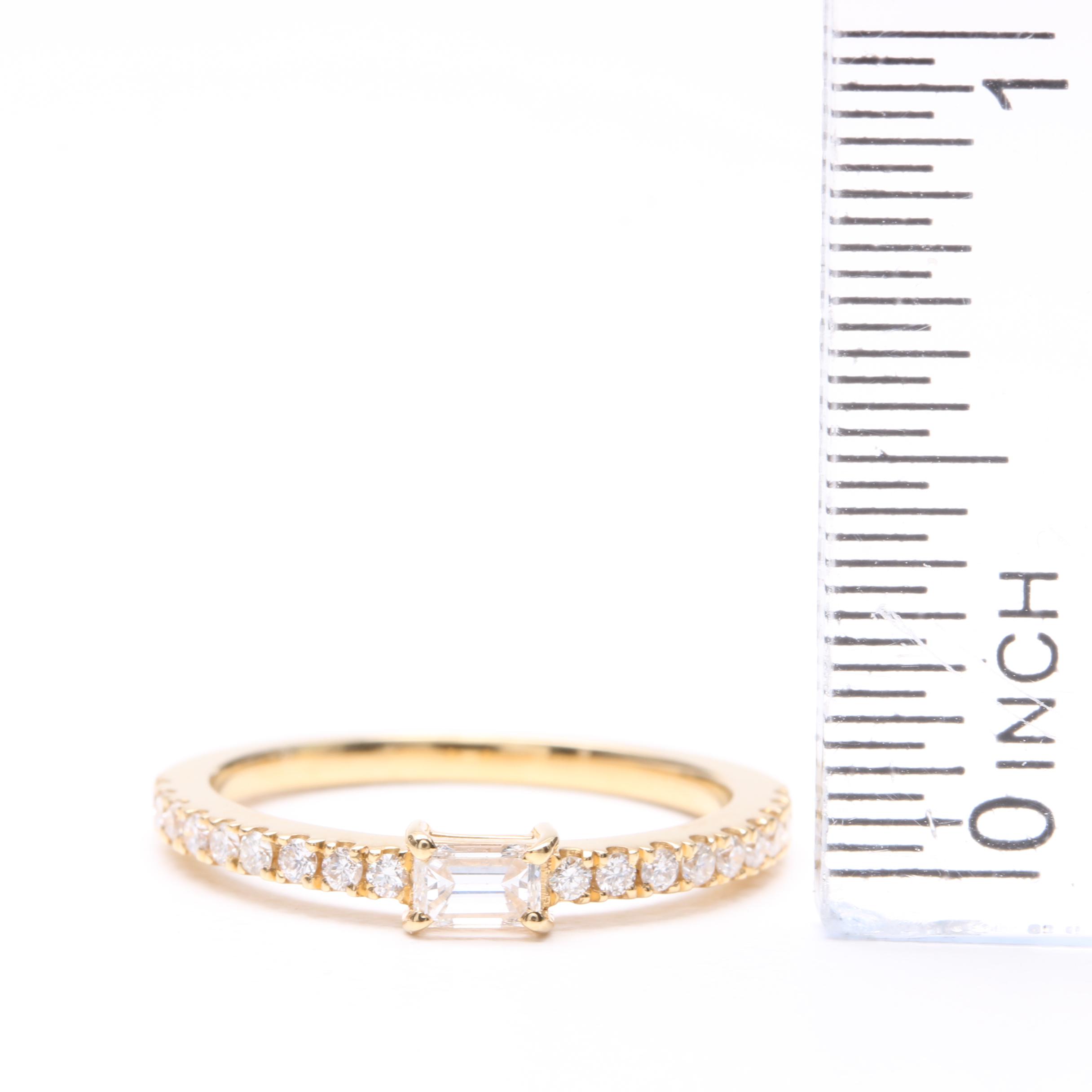 18K Yellow Gold Diamond Ring